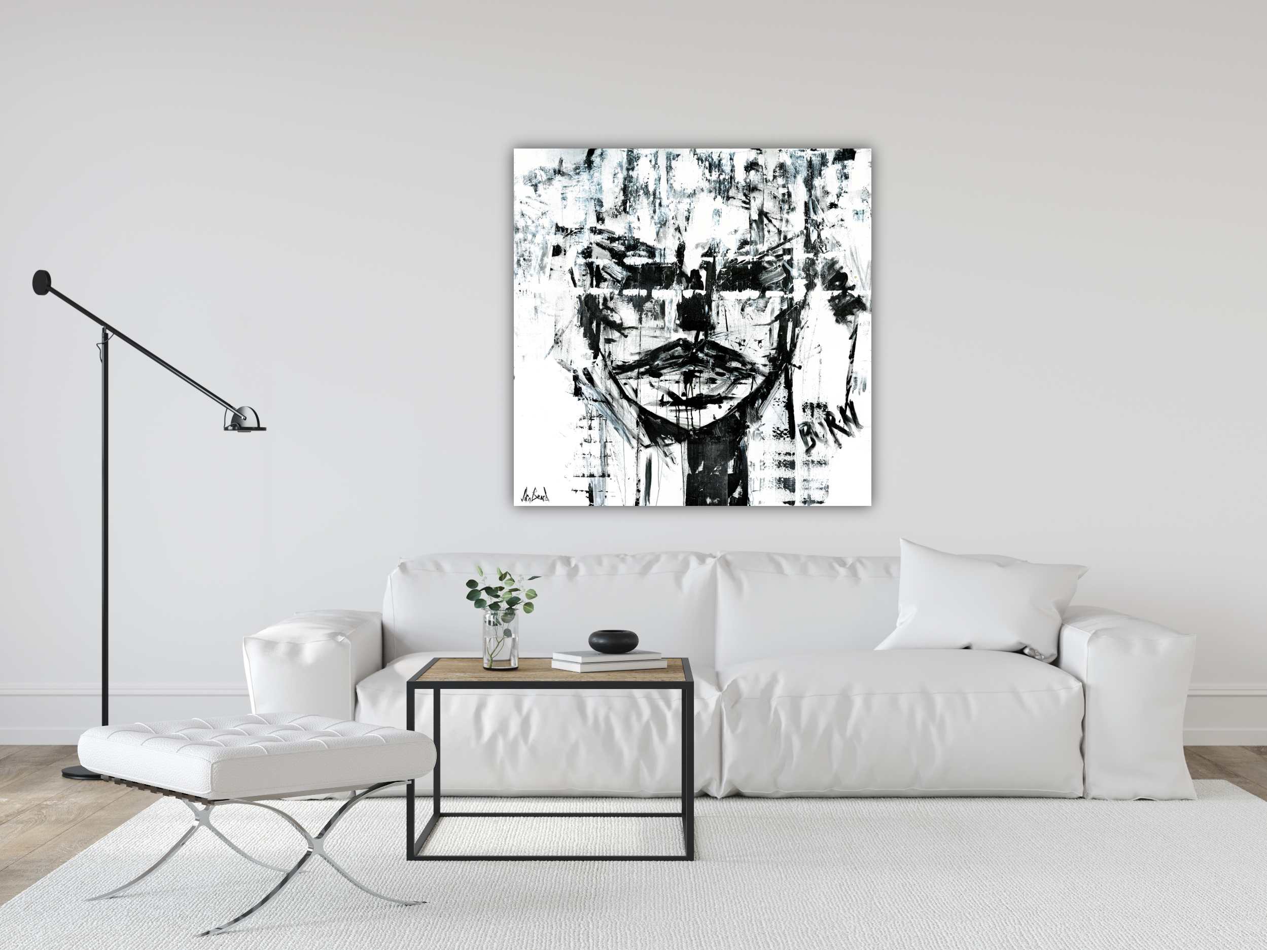 Burning Artist Enhanced Canvas Print by John Beard Collection - product image 2 for Resin Society