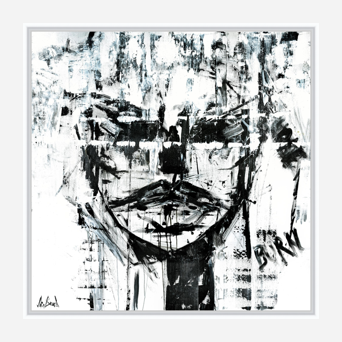 Burning Artist Enhanced Canvas Print by John Beard Collection - product image 6 for Resin Society