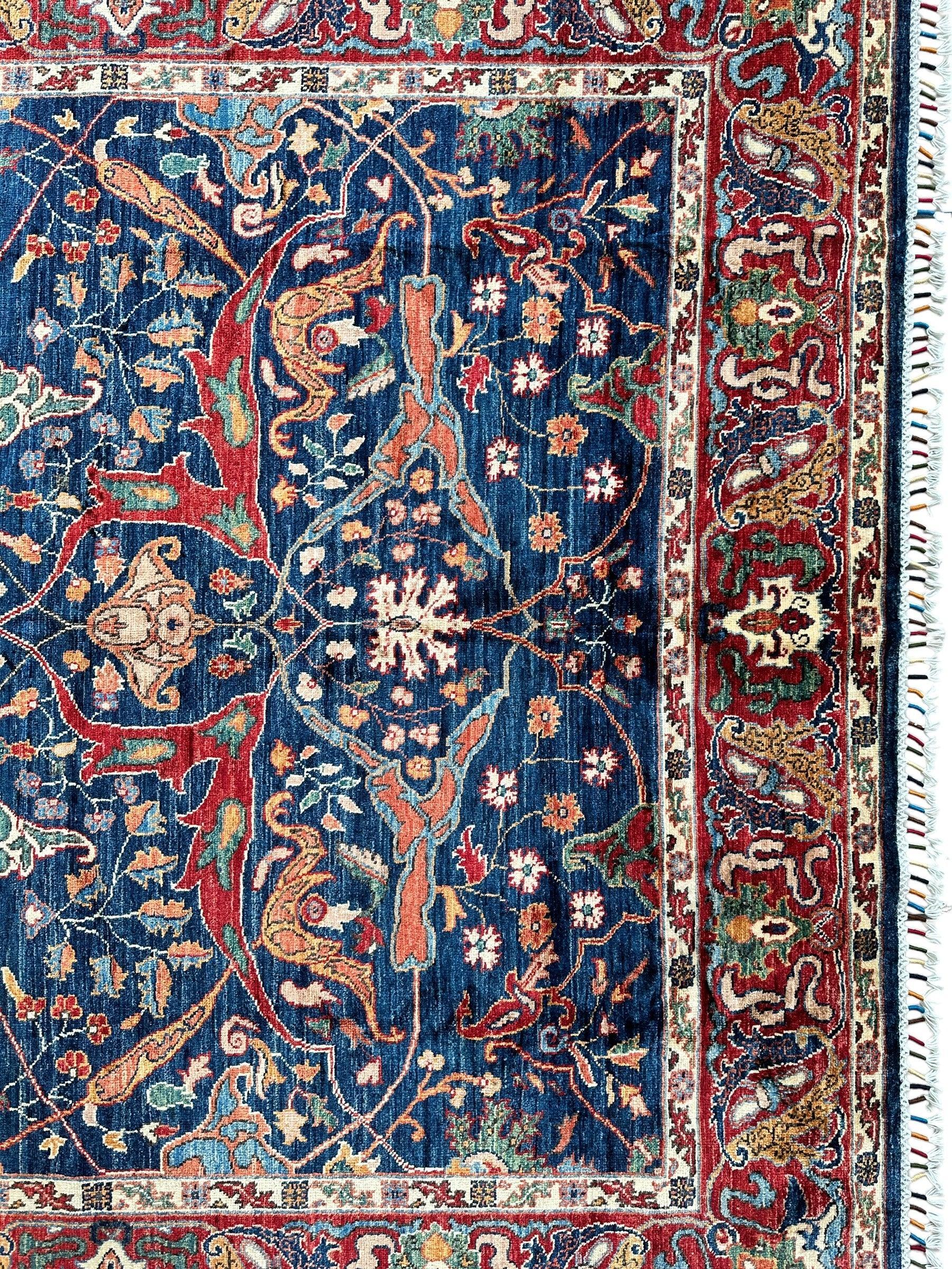 Hand-Knotted Afghani Bidjar Ghazni Wool Rug – 6'7" x 9'10" – Elegant by Rugistan - product image 8 for Resin Society