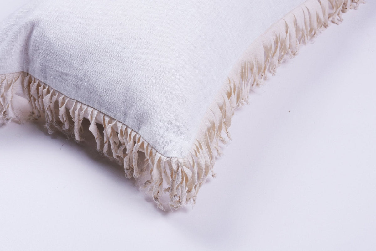 Knotted Fringes Pillow by Homelosophy