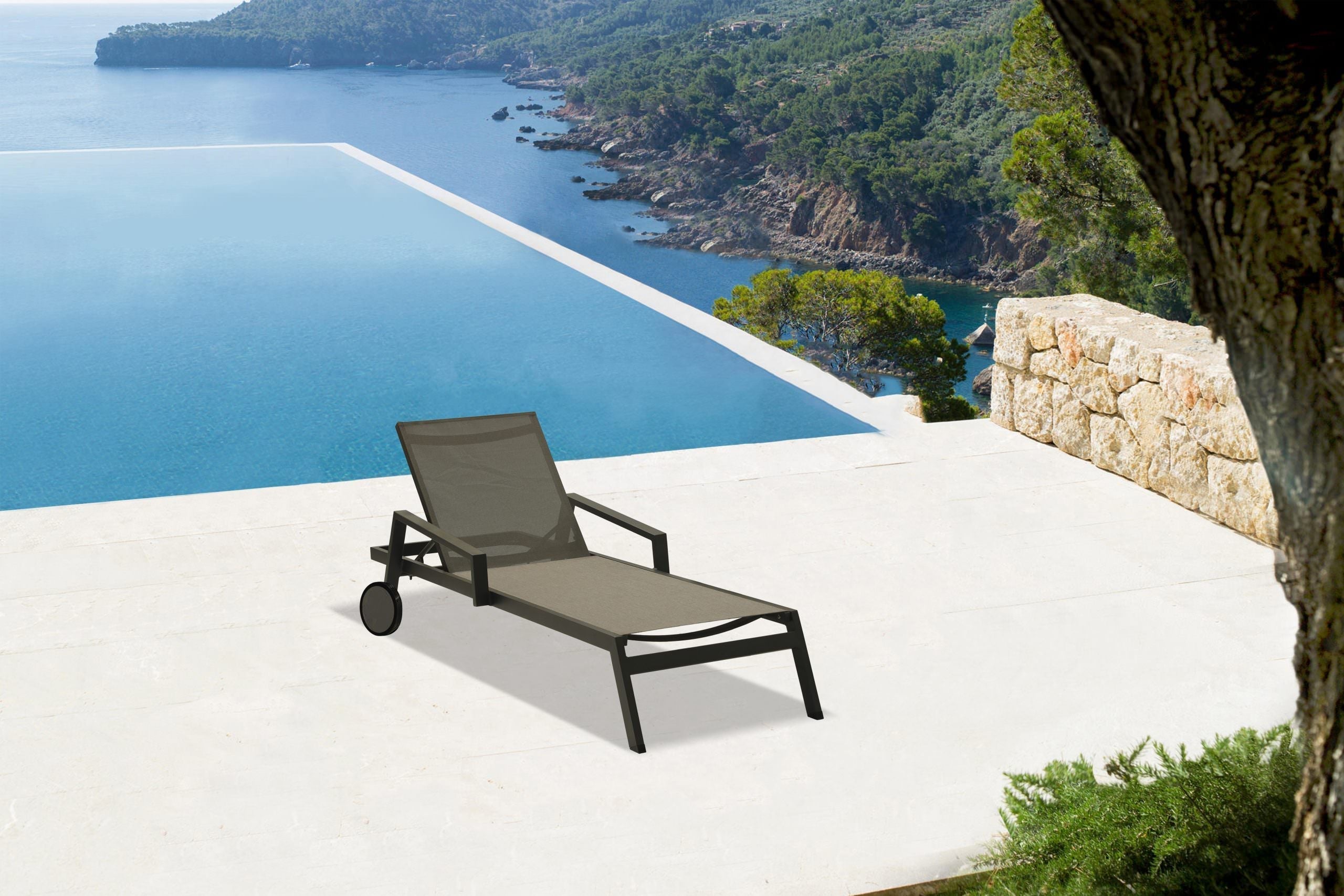 Bondi Outdoor Chaise Sets of 2 detail image - Resin Society