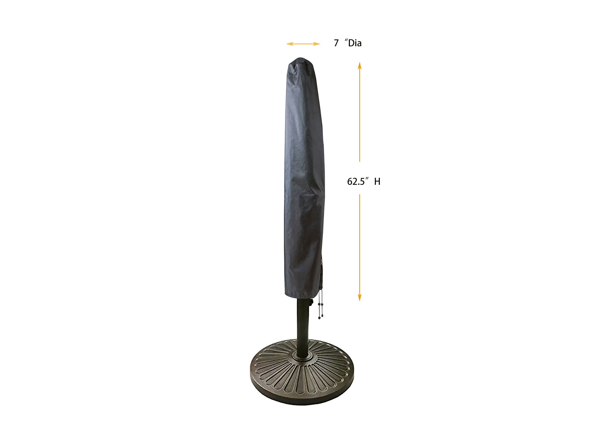 Umbrella Cover (Market Style) Round 9' - 7"Dia x 62.5"H Gold by Shield Outdoor Covers - product image 2 for Resin Society