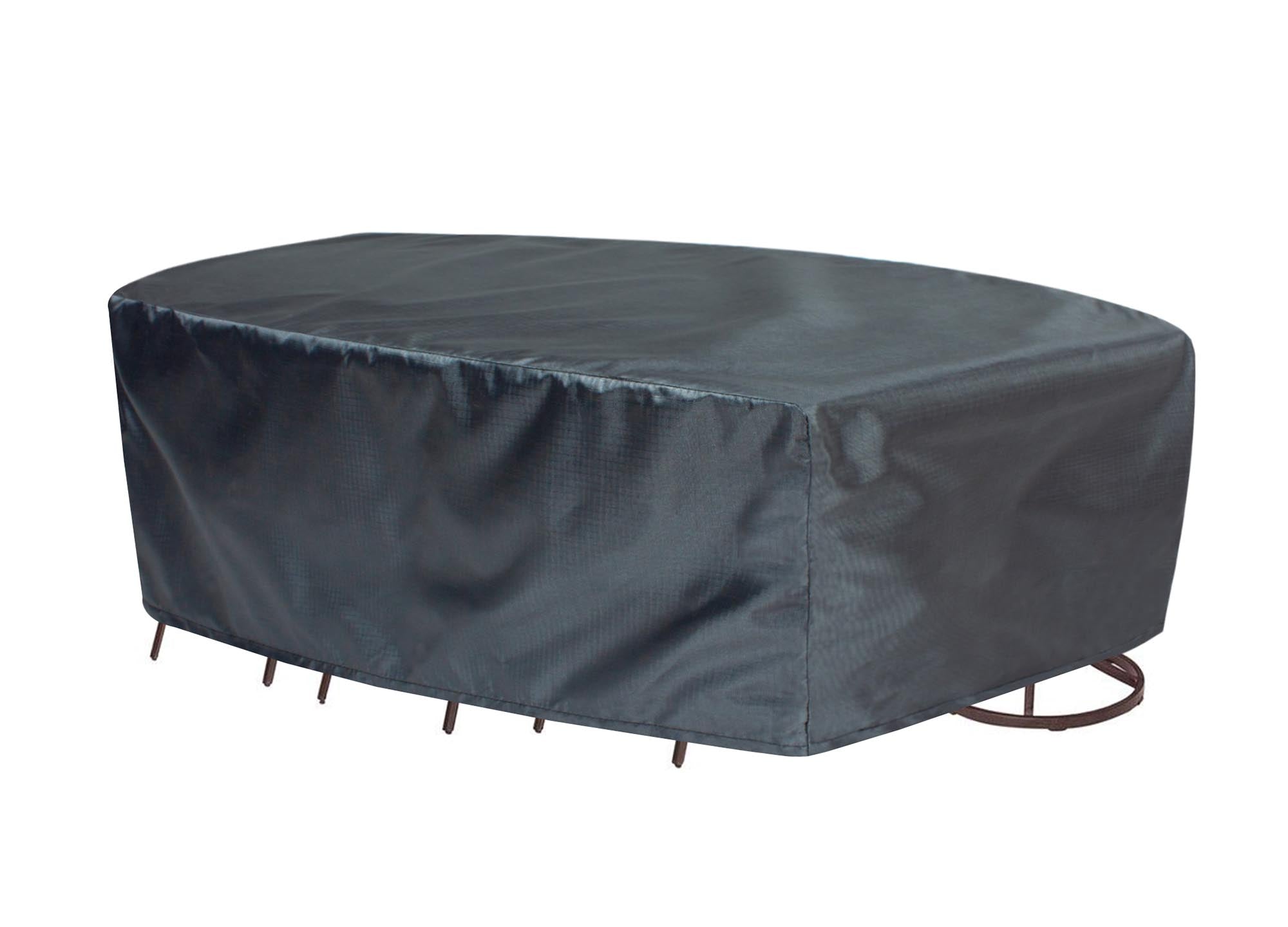 Oval/Rectangle Table Chair Cover 2X-Large - 96''Wx180''Dx36''H - Mercury by Shield Outdoor Covers - main product image for Resin Society