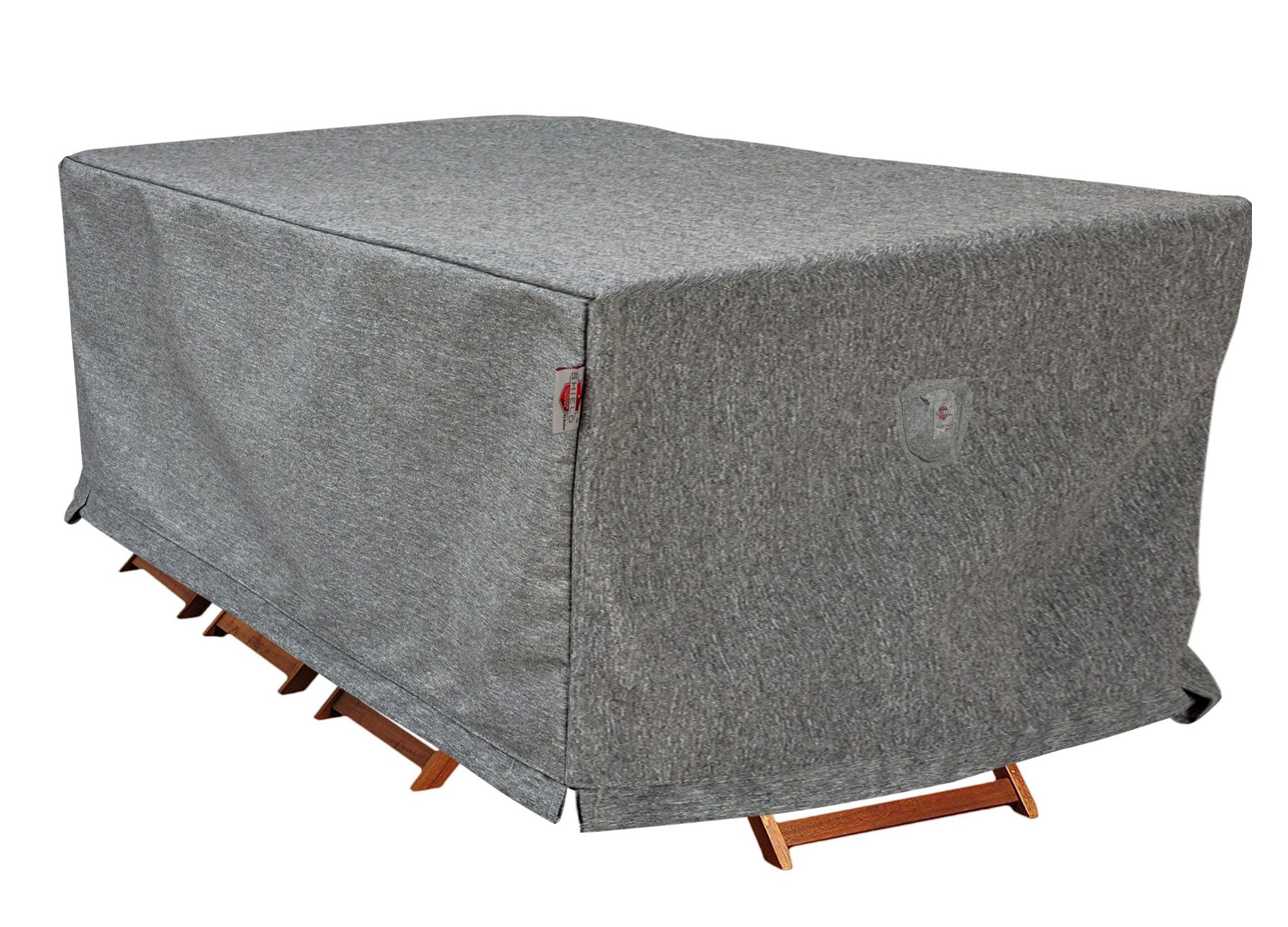 Premium Heavy-Duty Rectangular Dining Set Cover by Shield Outdoor Covers - main product image for Resin Society