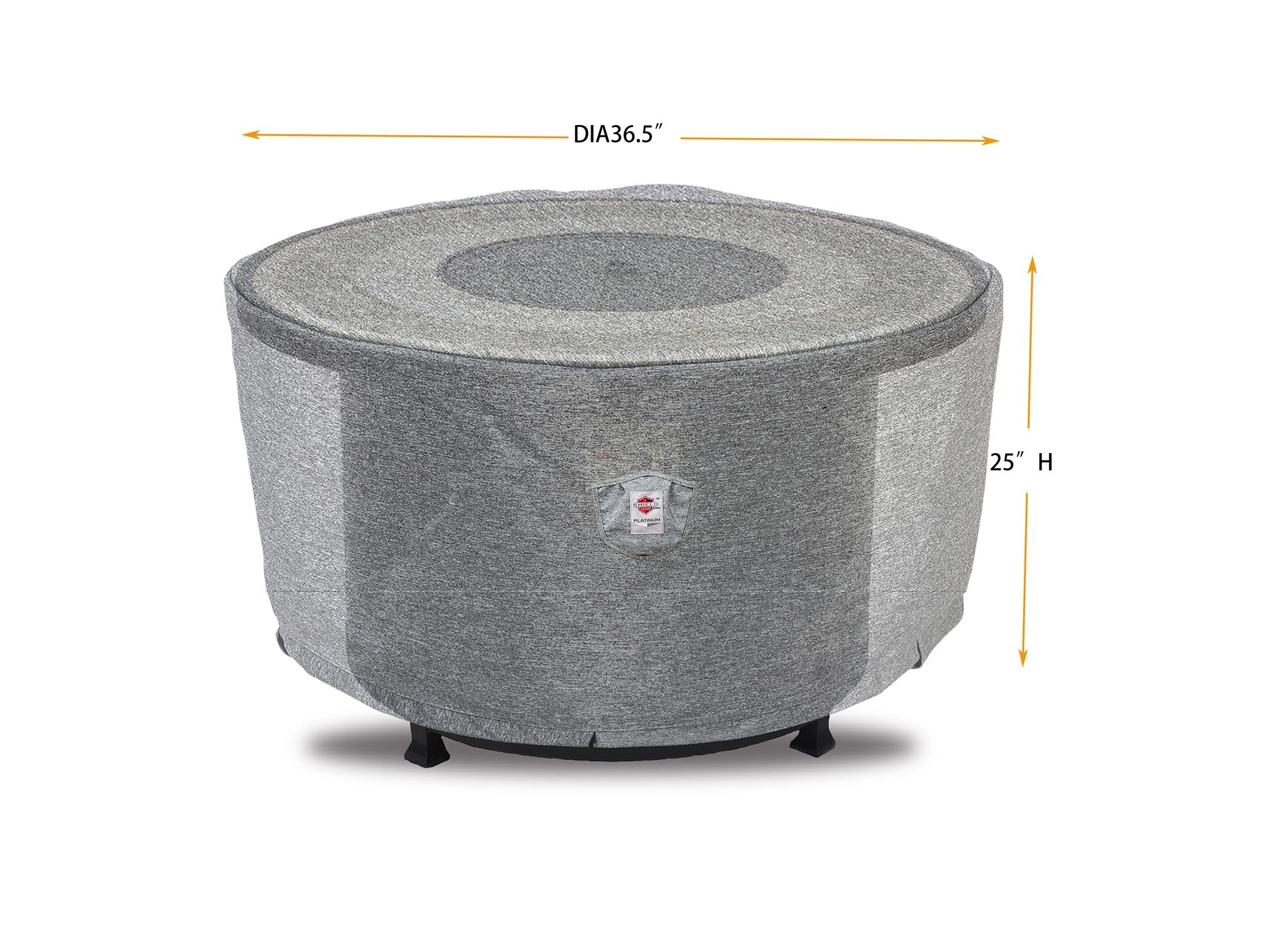 Premium Heavy-Duty Round Fire Table Cover by Shield Outdoor Covers - product image 2 for Resin Society