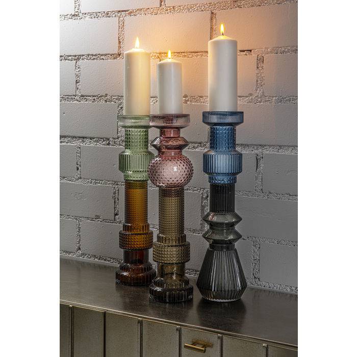 Candle Holder Marvelous Duo Purple Grey 49