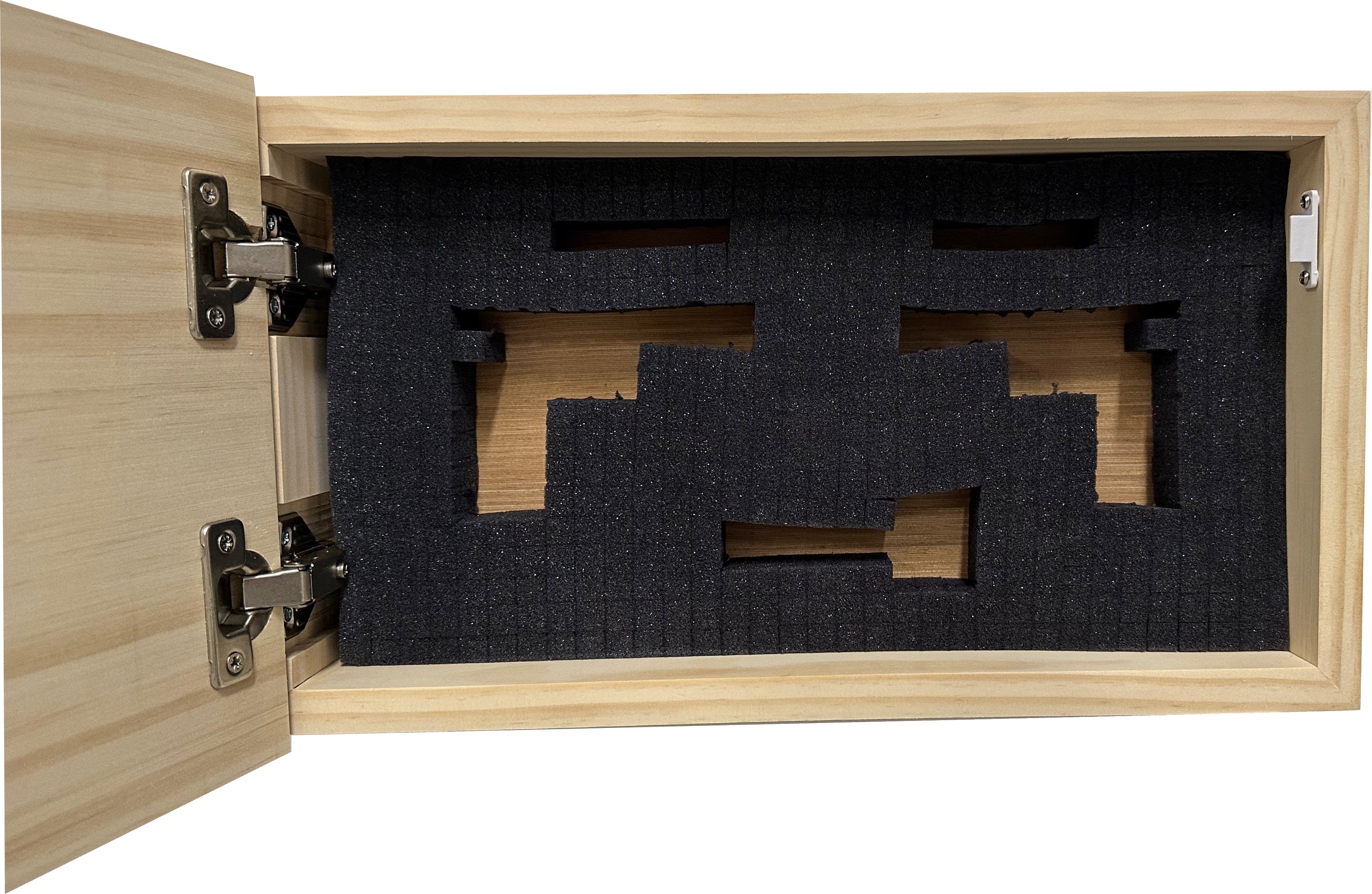 American Flag Decorative & Secure Wall-Mounted Gun Cabinet (Carbon Gray) by Bellewood Designs - product image 6 for Resin Society