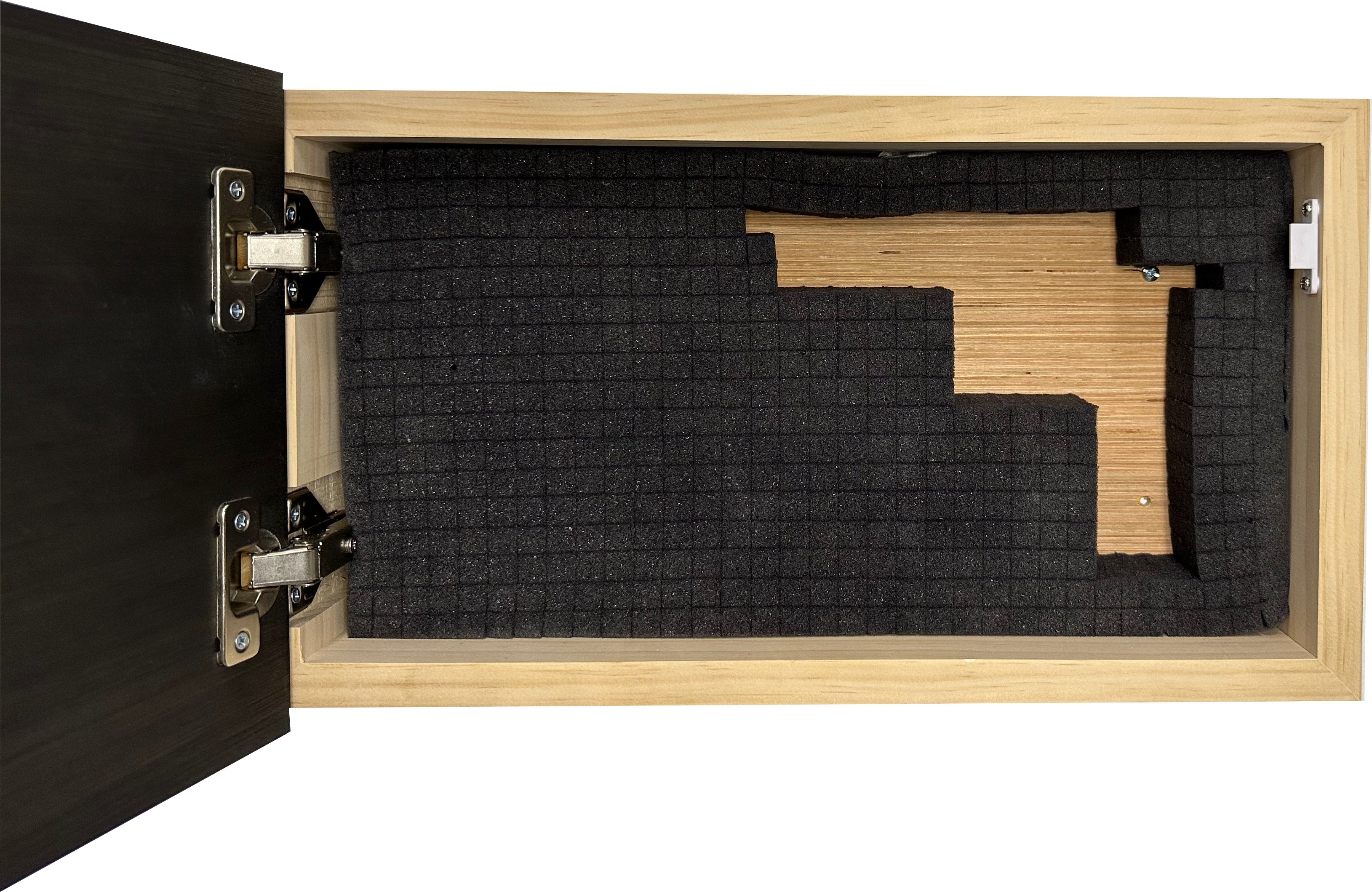 Carved American Flag Decorative Wall-Mounted Secure Gun Cabinet by Bellewood Designs - product image 8 for Resin Society