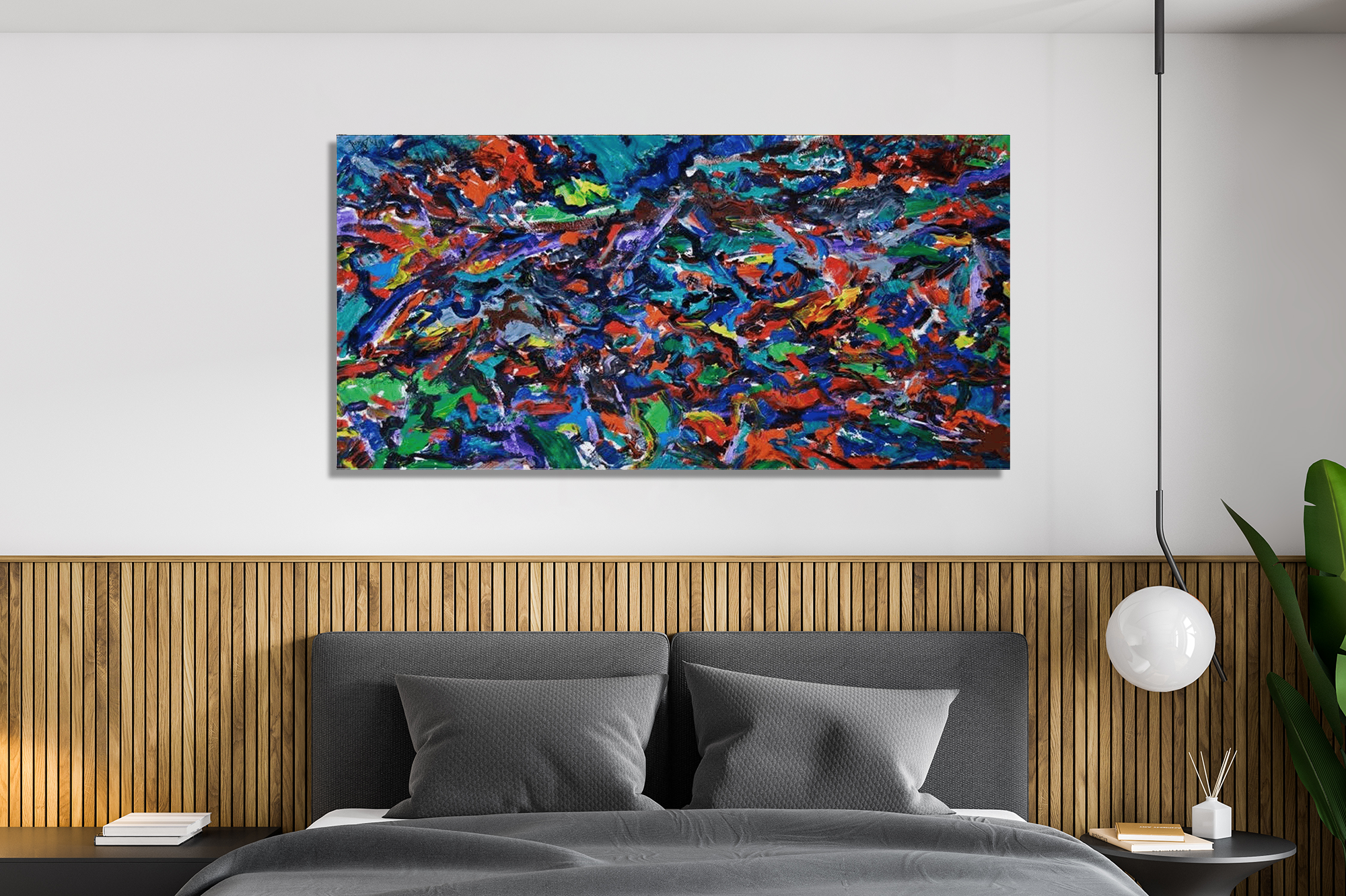 Celebration I Artist Enhanced Canvas Print by John Beard Collection - product image 4 for Resin Society