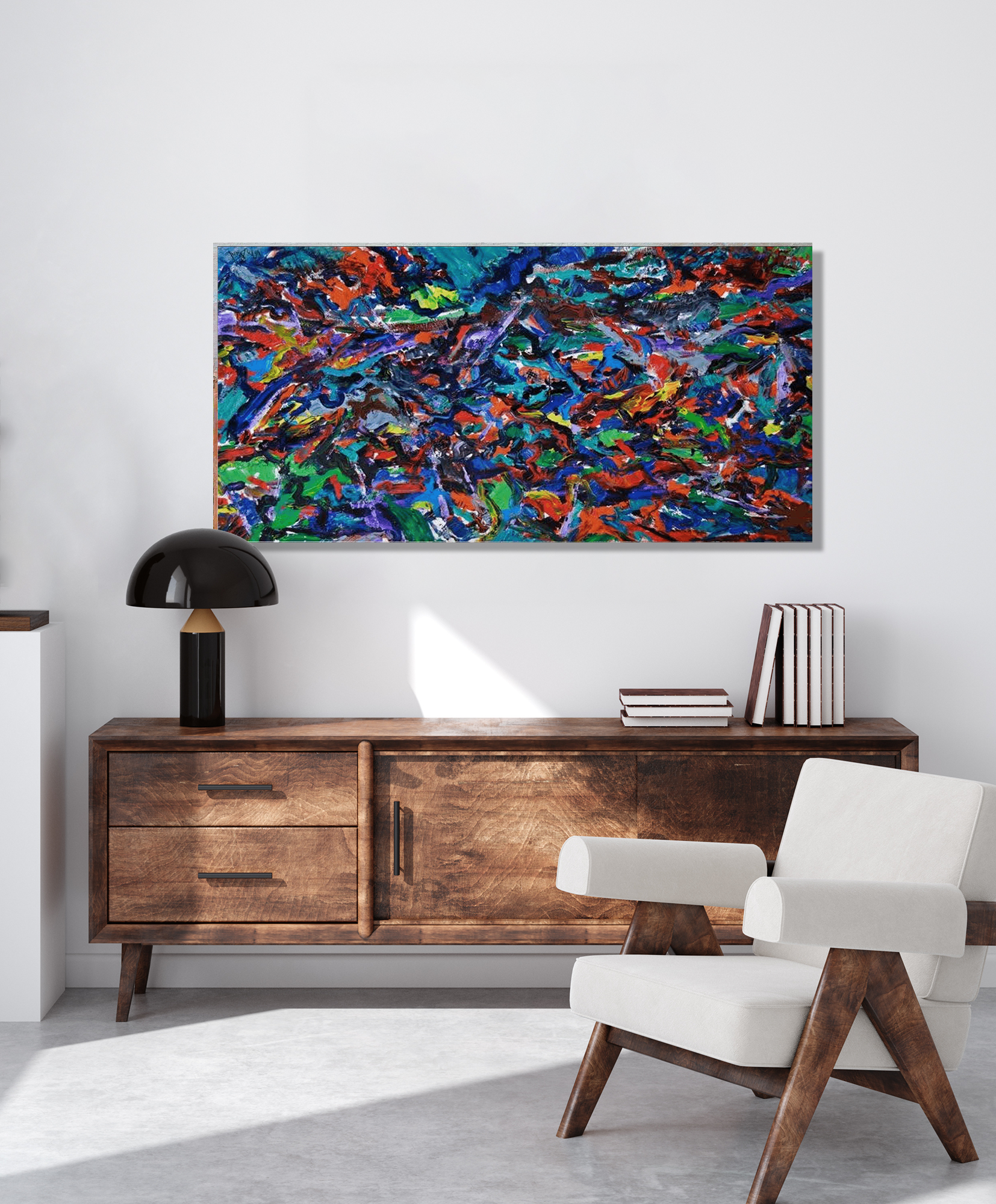 Celebration I Artist Enhanced Canvas Print by John Beard Collection - product image 2 for Resin Society