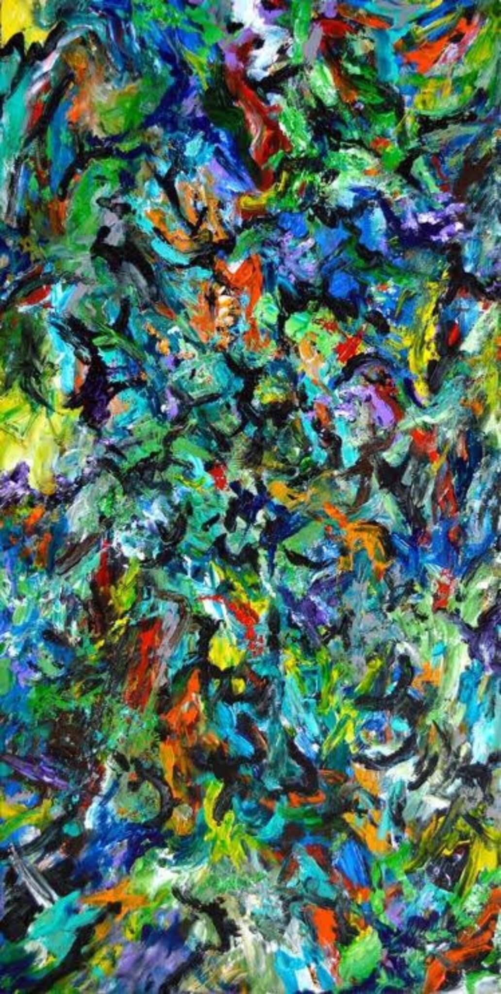 Celebration II Artist Enhanced Canvas Print by John Beard Collection - main product image for Resin Society