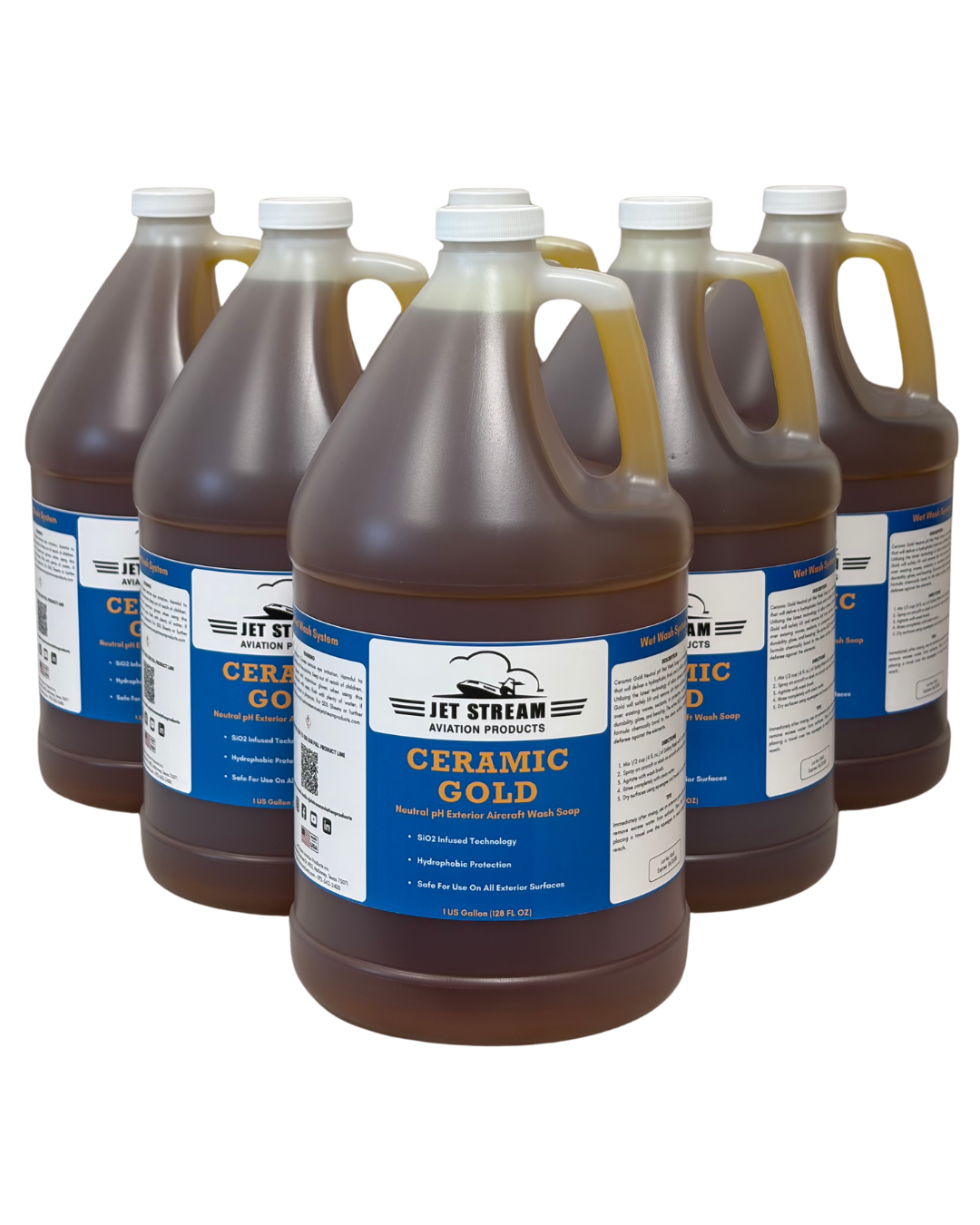 Ceramic Gold Neutral pH Wet Wash Soap by Jet Stream Aviation Products Inc. - product image 3 for Resin Society