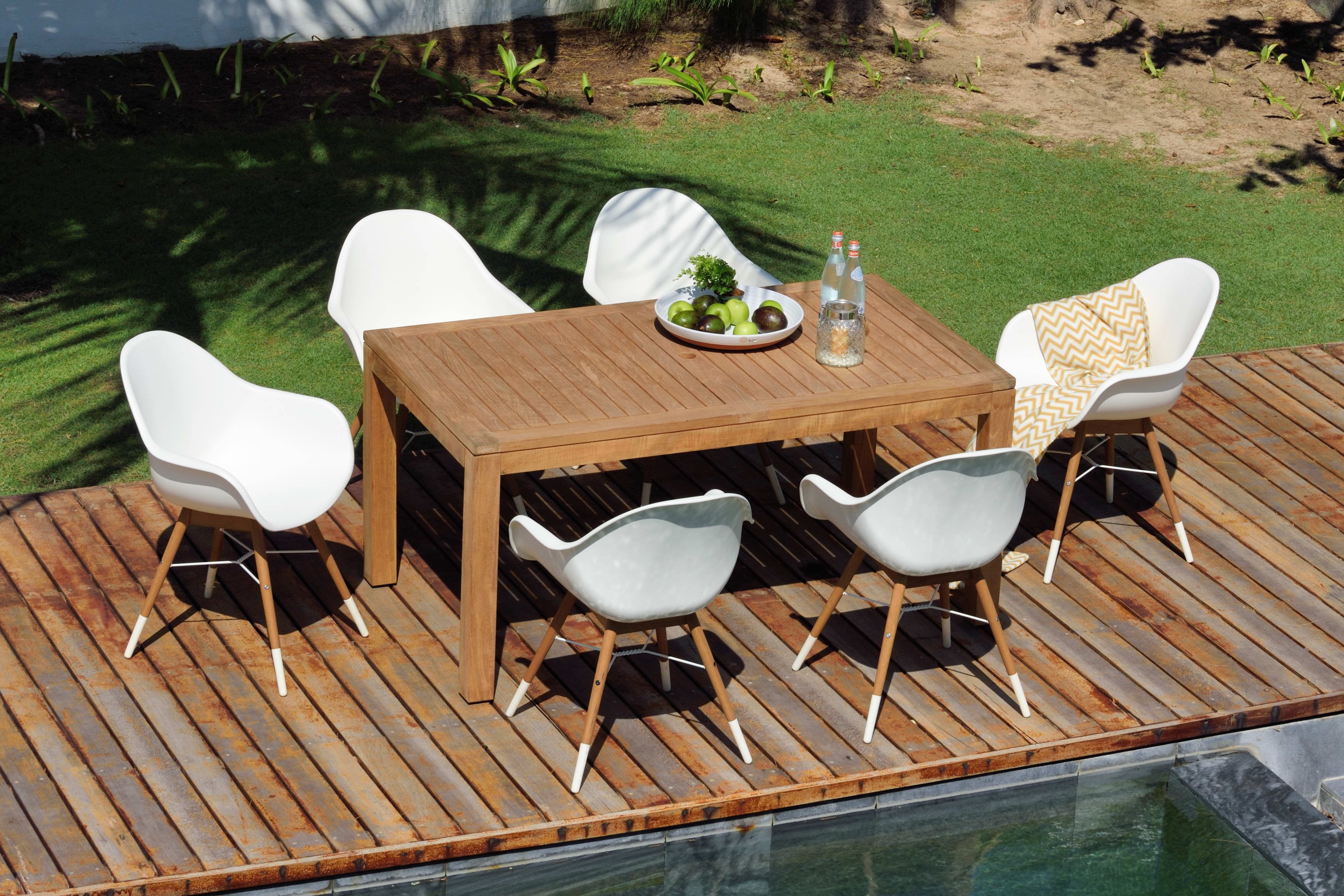 Chamonix Resin and FSC Wood Arm Chairs - 2pc by LifestyleGarden US - product image 4 for Resin Society