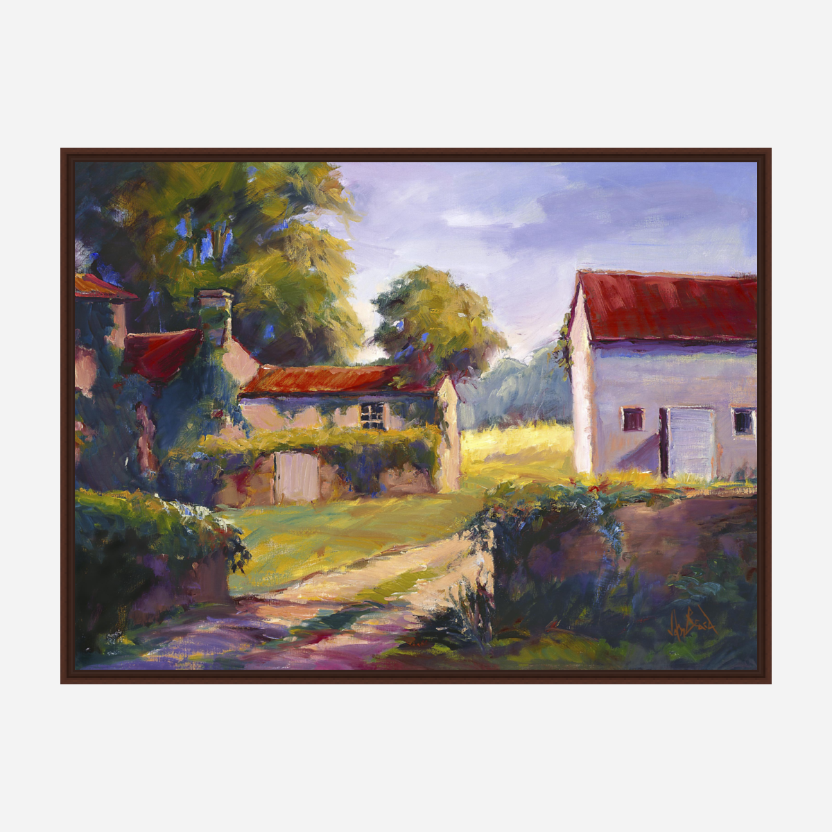 Chateau de la Mong Artist Enhanced Canvas Print by John Beard Collection - product image 6 for Resin Society