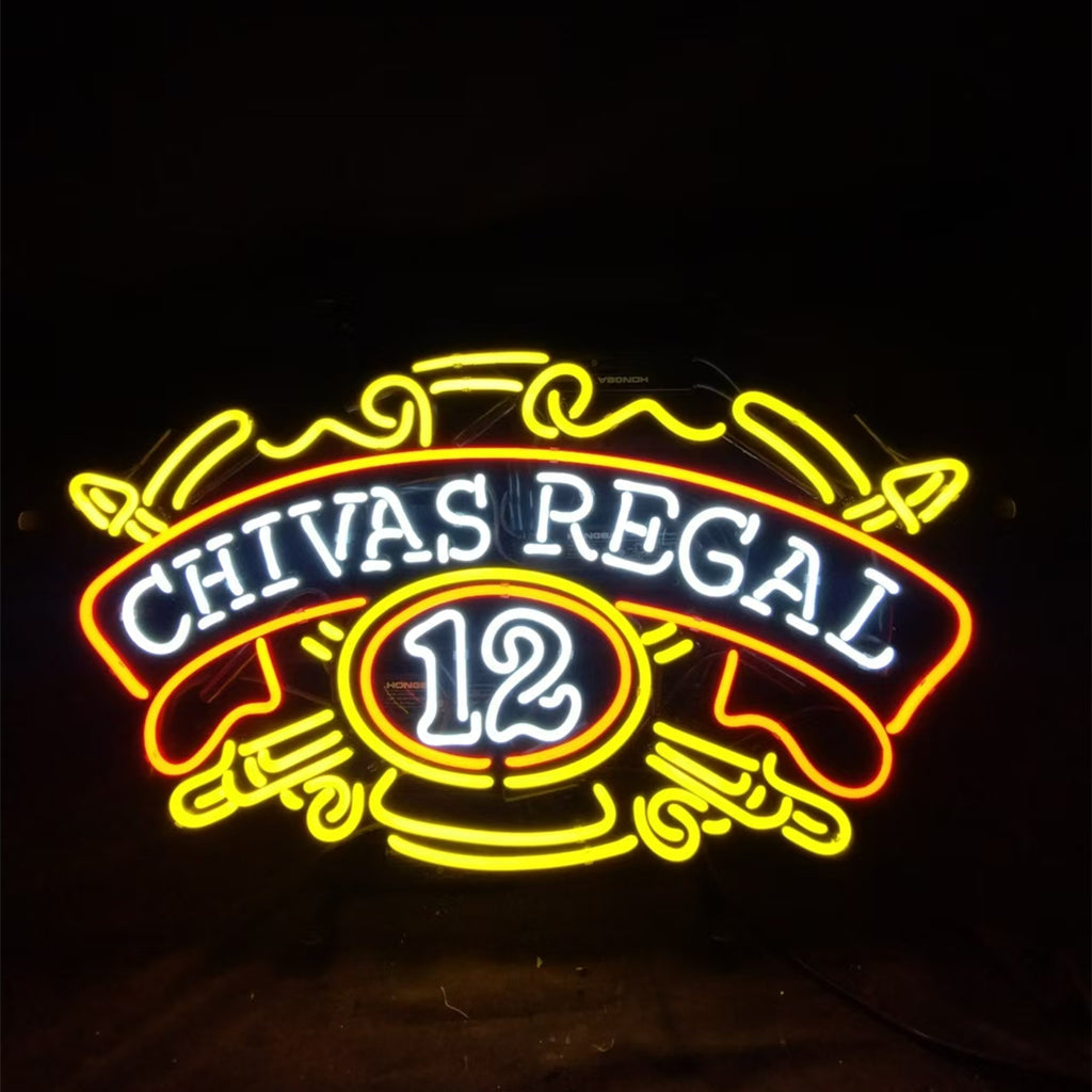 Chivas Regal 12 Whiskey Neon Signs by Neon Signs Land - product image 2 for Resin Society