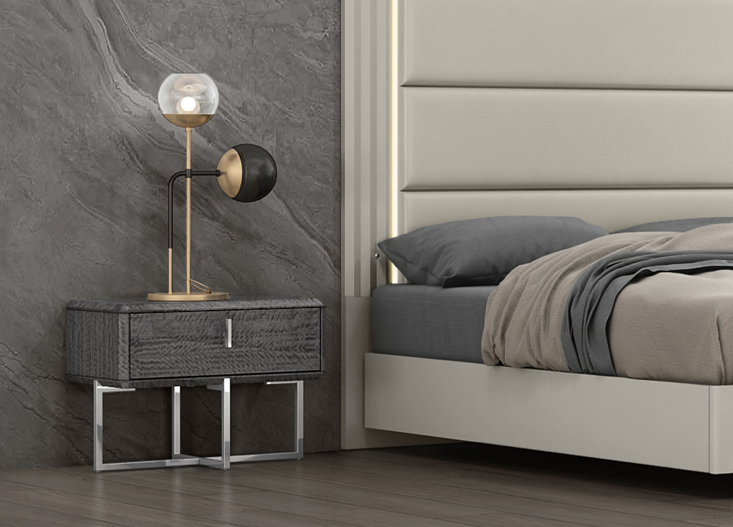 Chloe King Bed detail image - Resin Society