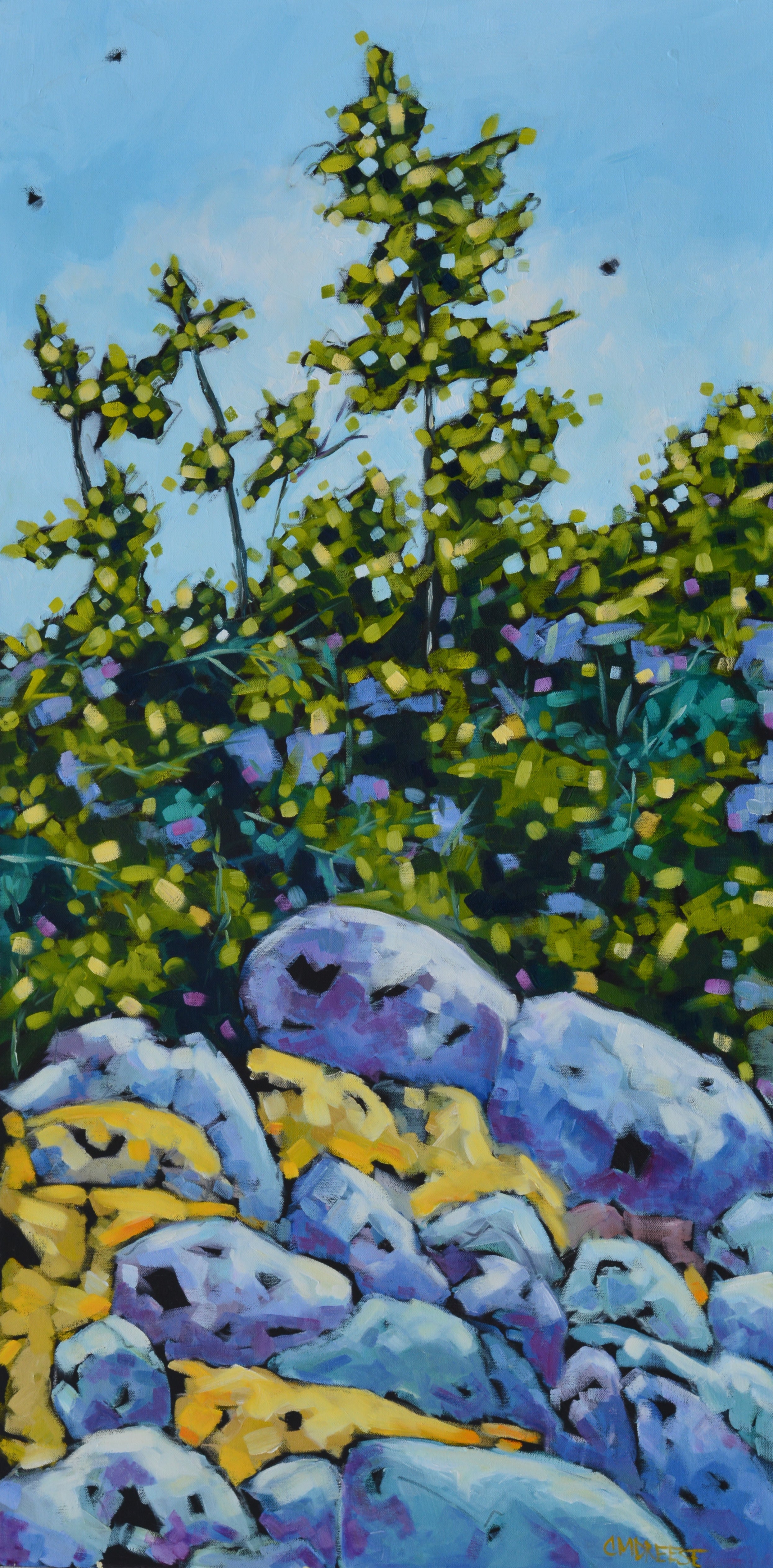 "Listen to the Magic Whispers of Old Trees" Oil Painting on Canvas, Michigan Artist Christi Dreese