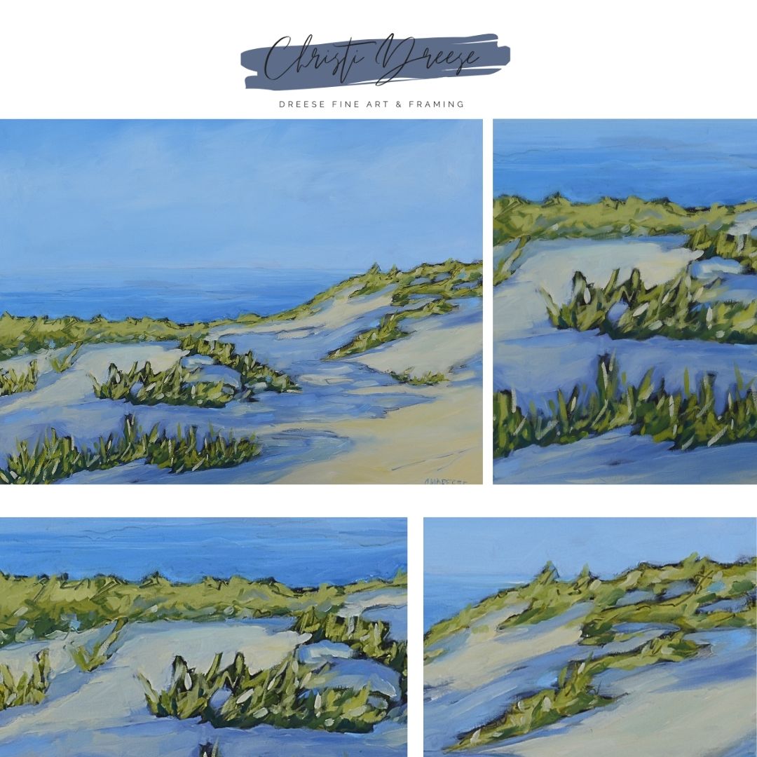 "Summer Along the Shoreline" Original Oil Painting