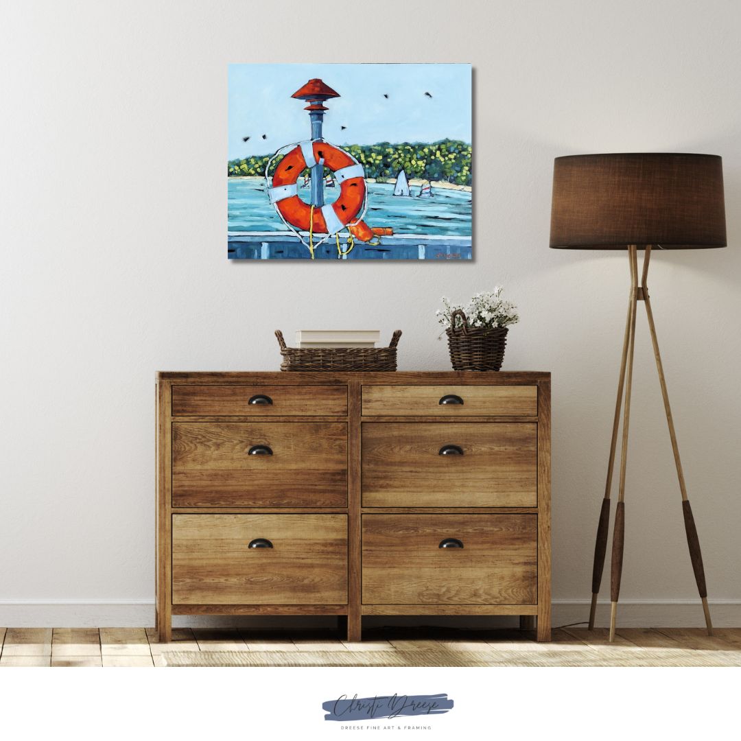 Sailing Through Summer Along the Eastern Shoreline —Giclee Print on