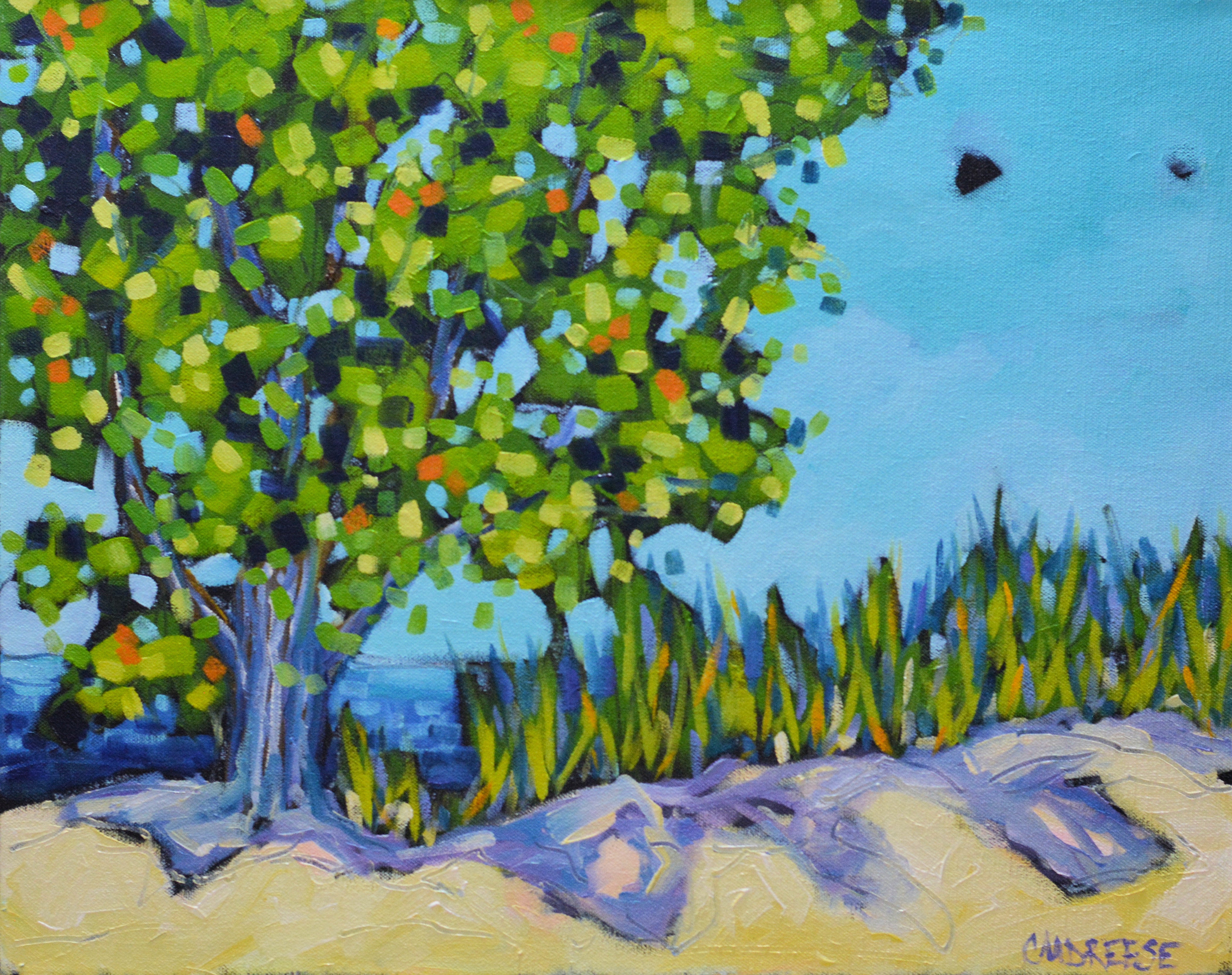 "The Sands of Time" Original Oil Painting on Canvas by Dreese Fine Art - main product image for Resin Society