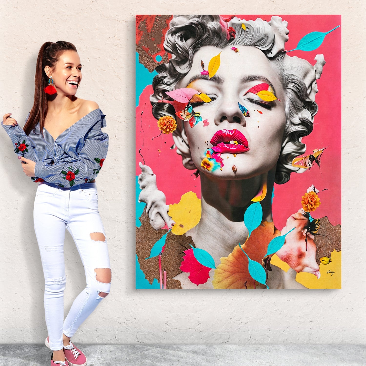 Canvas Print: "Chroma Whimsy" by Tailored Canvases - product image 5 for Resin Society