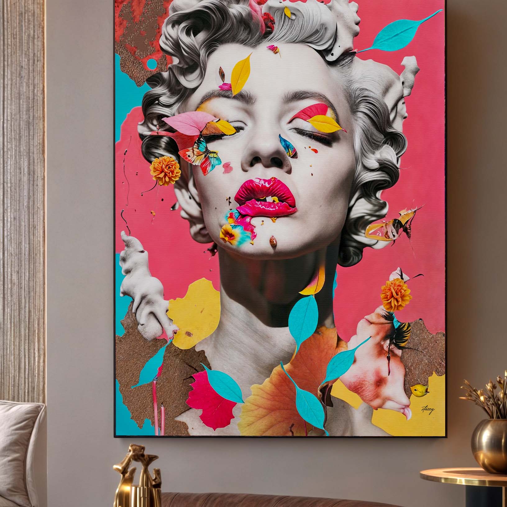 Canvas Print: "Chroma Whimsy" by Tailored Canvases - product image 3 for Resin Society