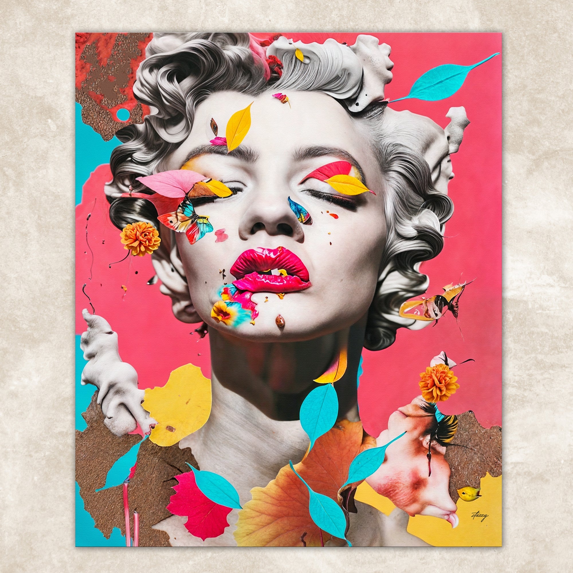 Canvas Print: "Chroma Whimsy" by Tailored Canvases - product image 4 for Resin Society