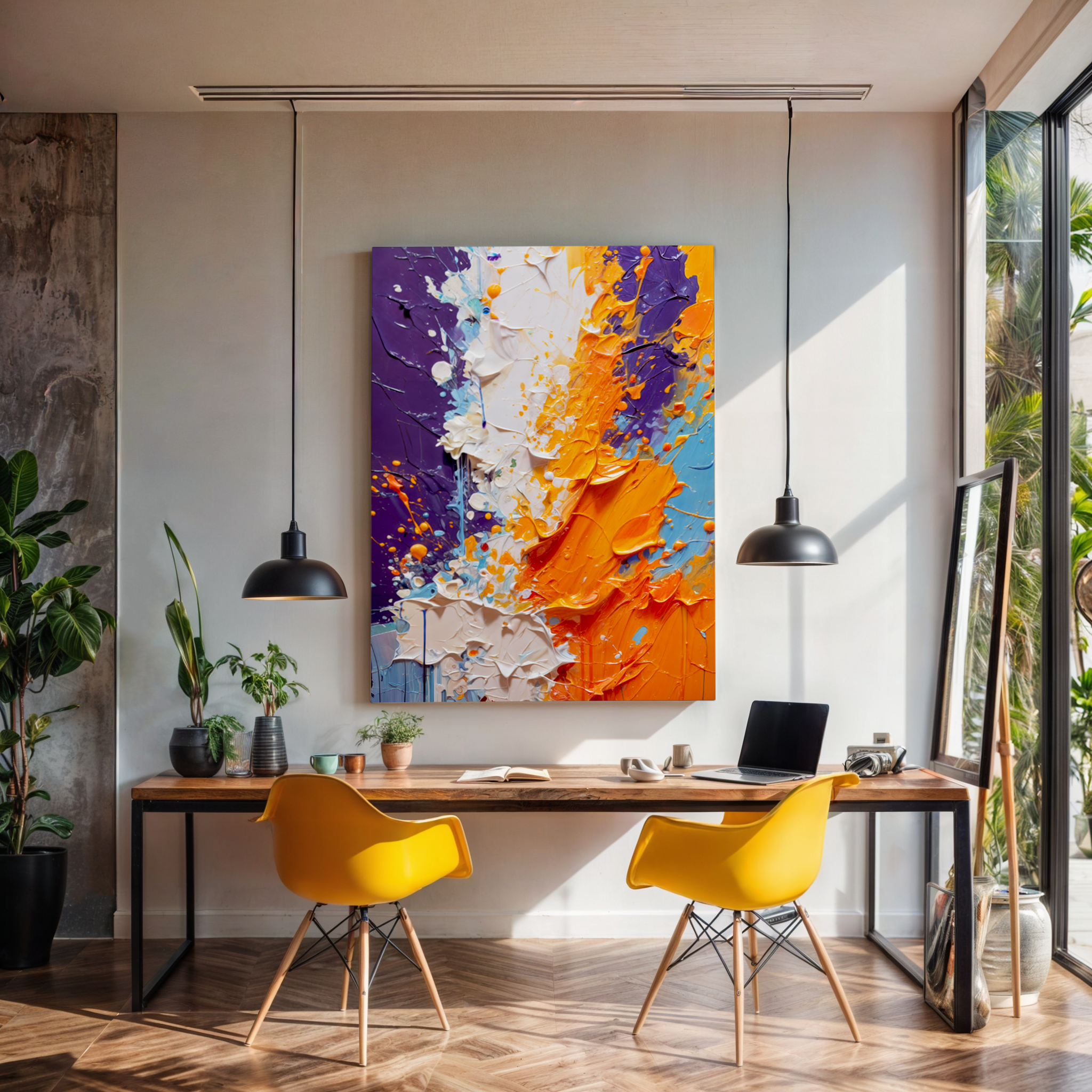 Canvas Print: "Chromatic Rift" by Tailored Canvases - main product image for Resin Society