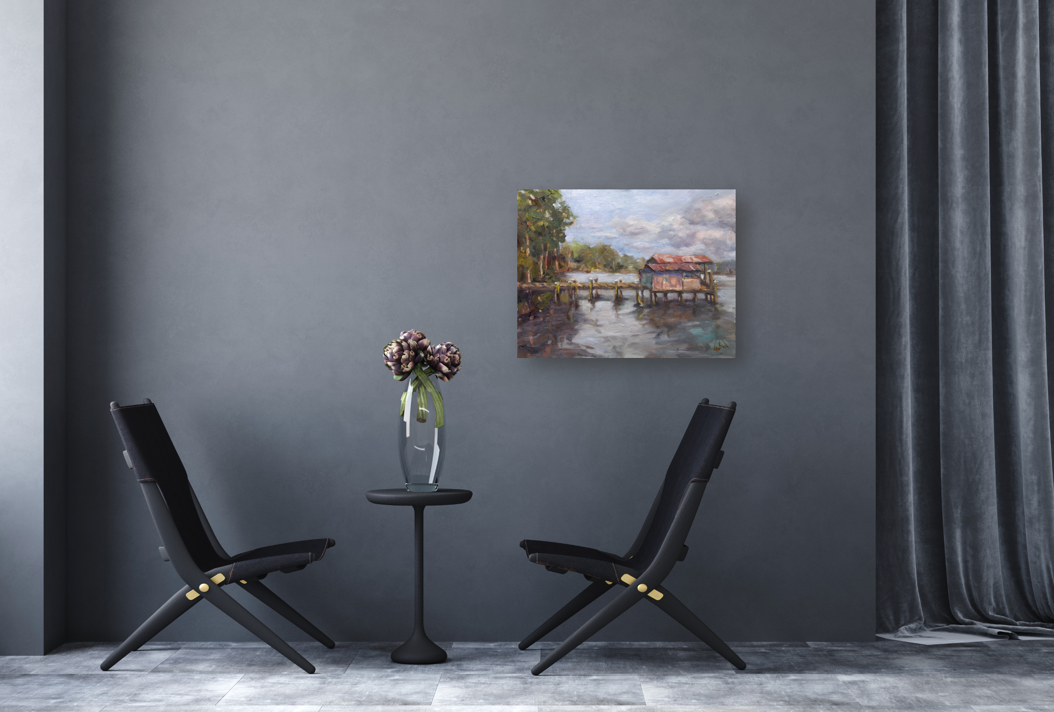 Clearing Sky Artist Enhanced Canvas Print by John Beard Collection - product image 2 for Resin Society