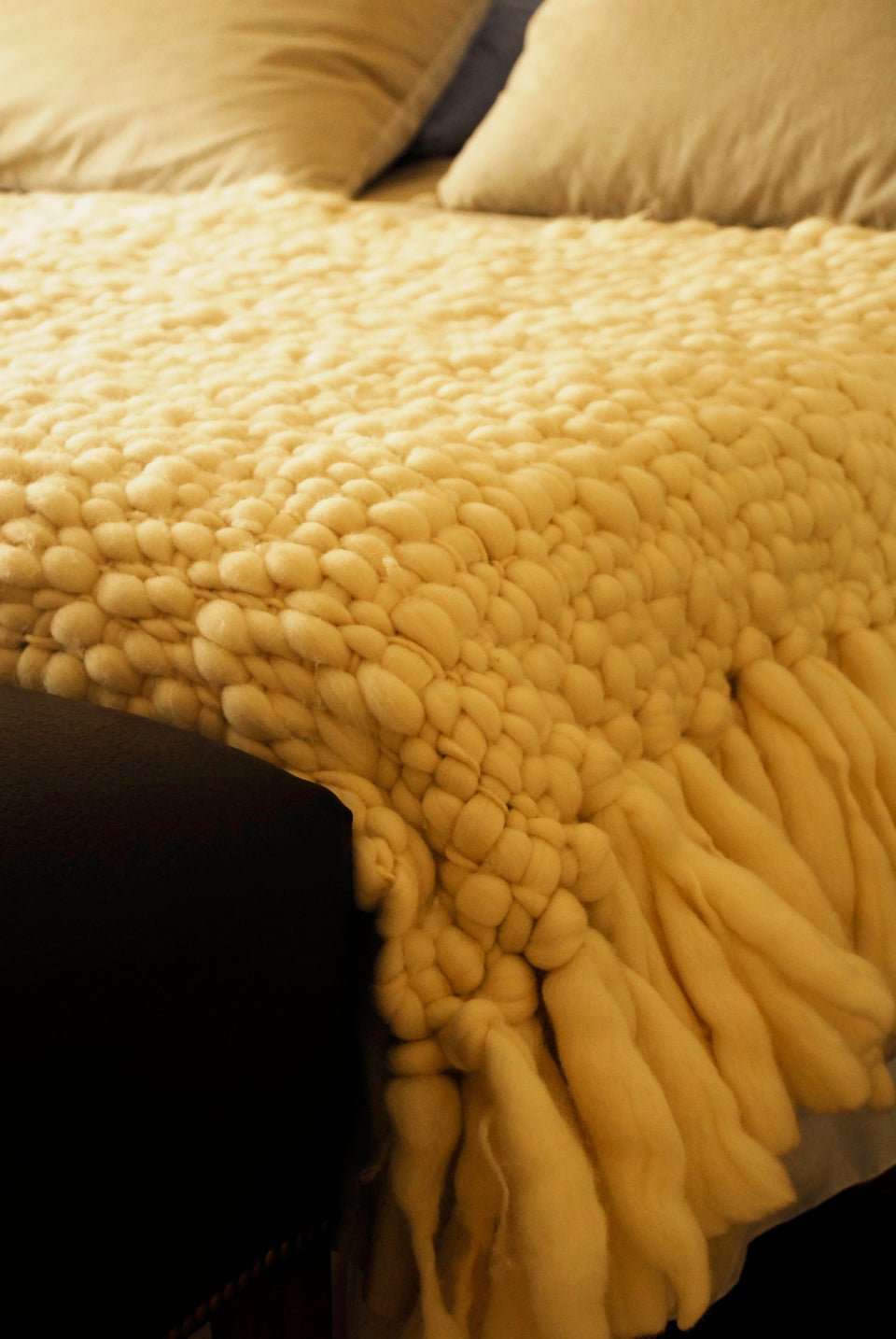 Clouds Chunky Knit Throw Blanket by Homelosophy