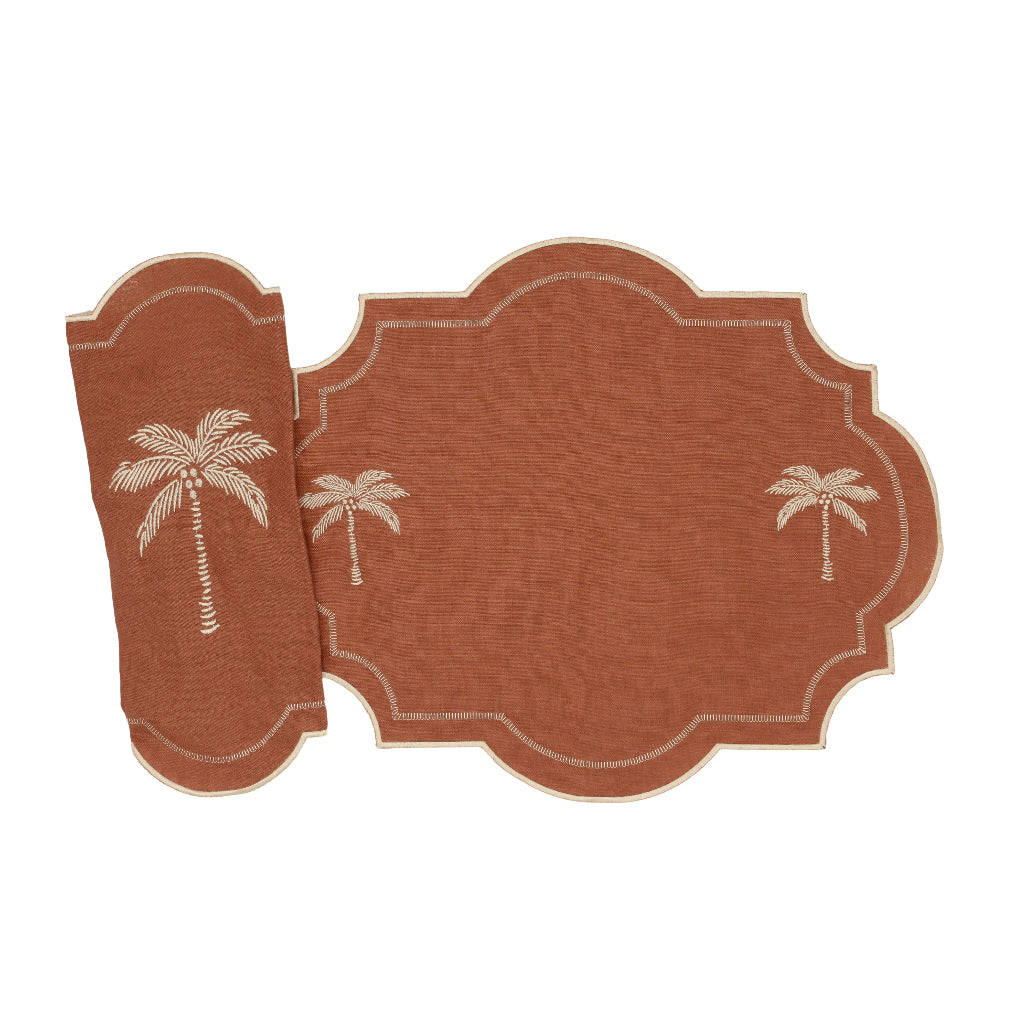 Cocoa Oasis Napkin - Set of 4 by Ro'Table - product image 2 for Resin Society