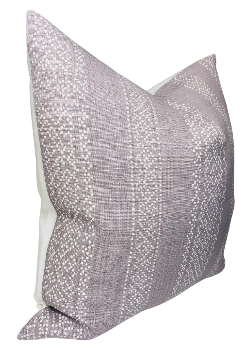 Miguel Pillow Cover in Lavender, McLaurin + Piercy Textiles