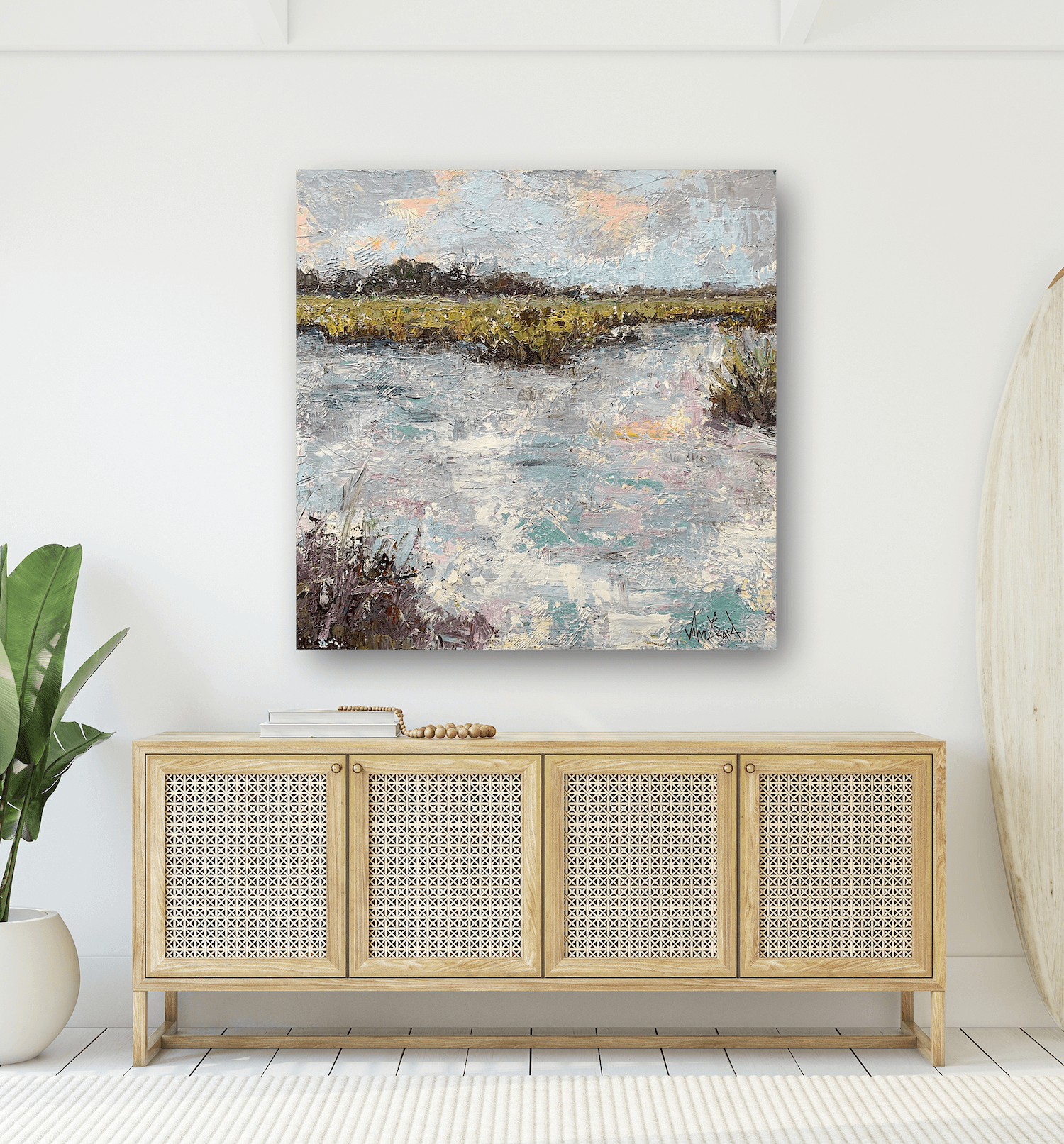Coral Coast Artist Enhanced Canvas Print by John Beard Collection - product image 2 for Resin Society