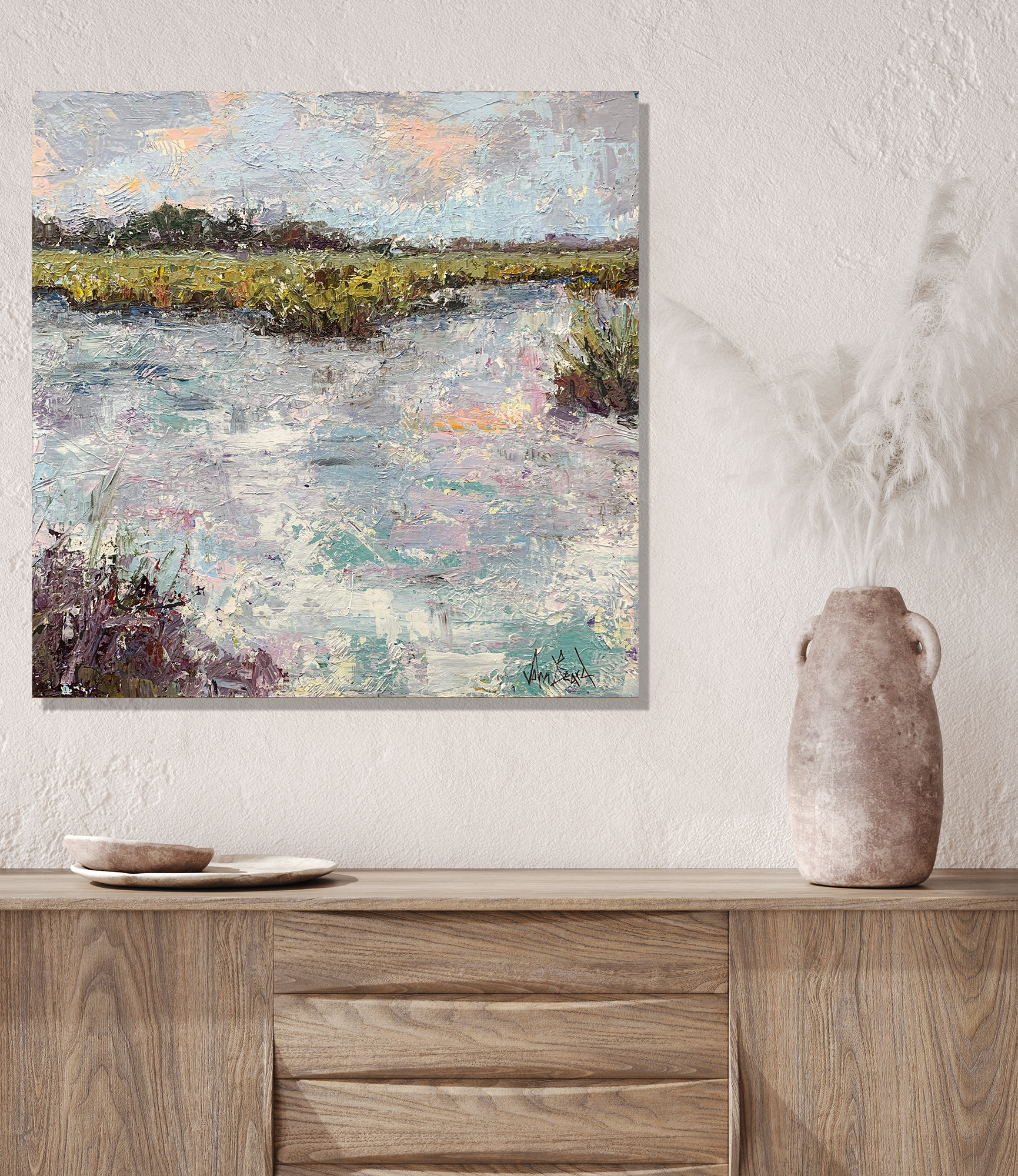 Coral Coast Artist Enhanced Canvas Print by John Beard Collection - product image 3 for Resin Society