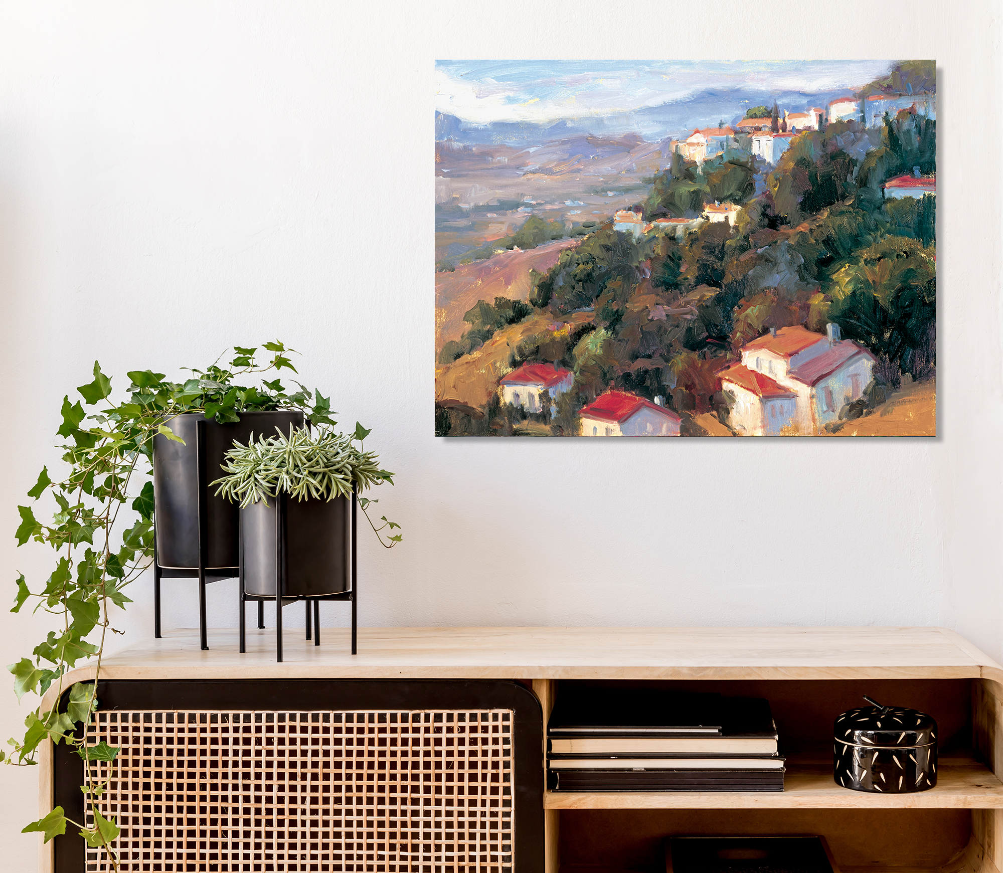 Costa del Sol Artist Enhanced Canvas Print