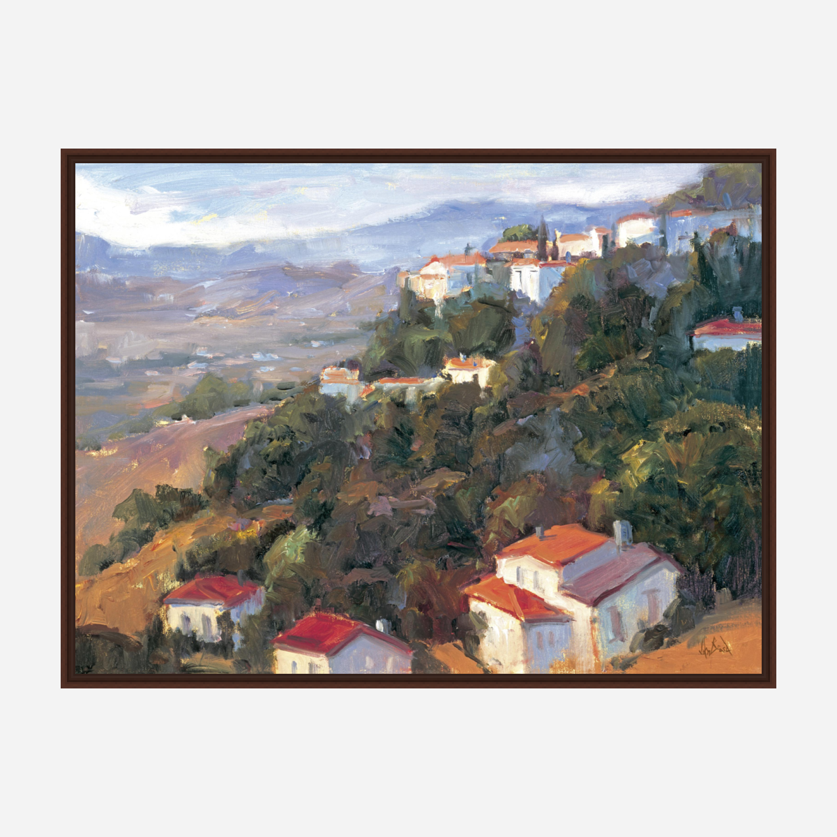 Costa del Sol Artist Enhanced Canvas Print