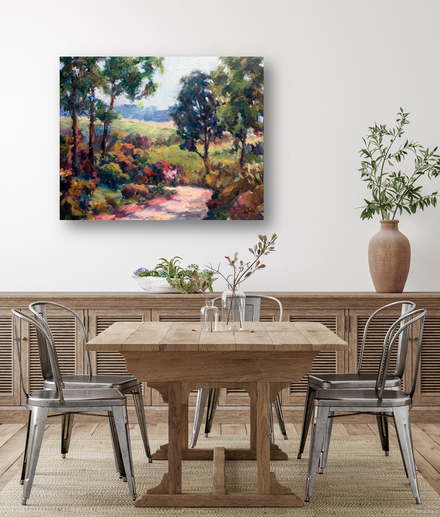 Country Curve Artist Enhanced Canvas Print by John Beard Collection - product image 4 for Resin Society