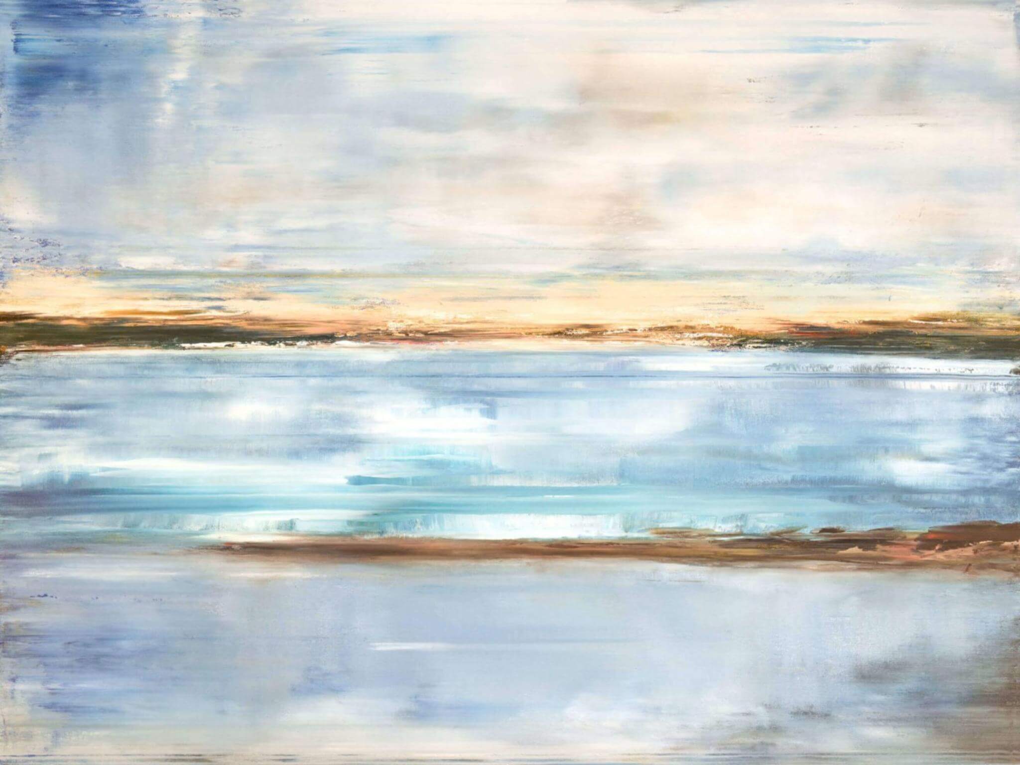 Crystal Blue Artist Enhanced Canvas Print by John Beard Collection - main product image for Resin Society