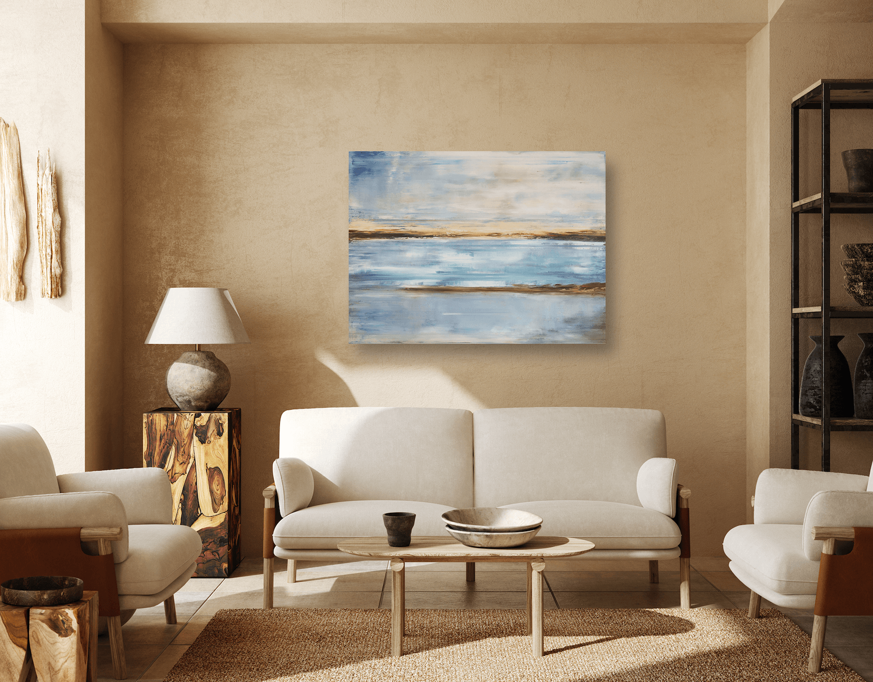 Crystal Blue Artist Enhanced Canvas Print by John Beard Collection - product image 4 for Resin Society