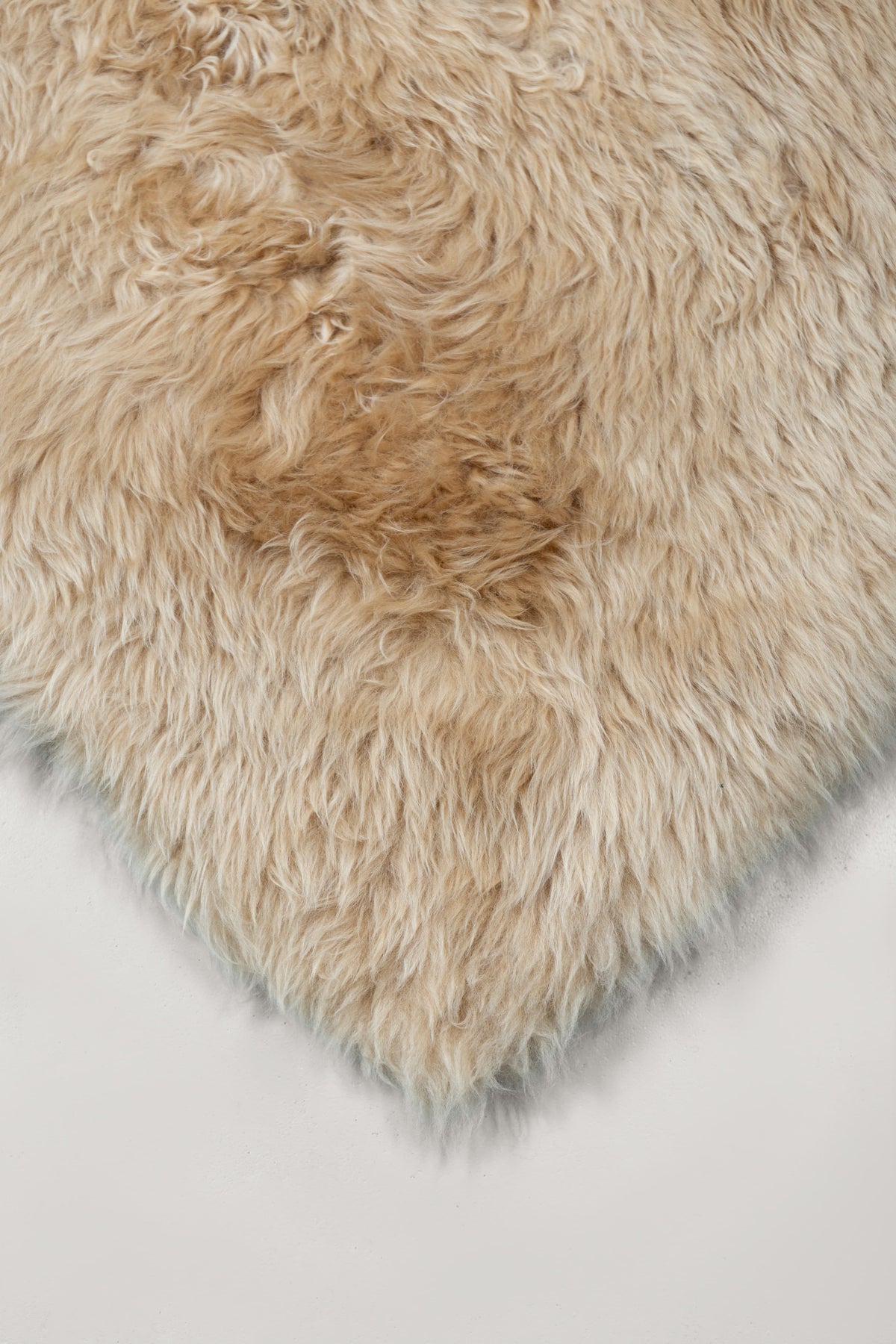 Long Hair - Beige Camel Sheepskin Rug by Homelosophy