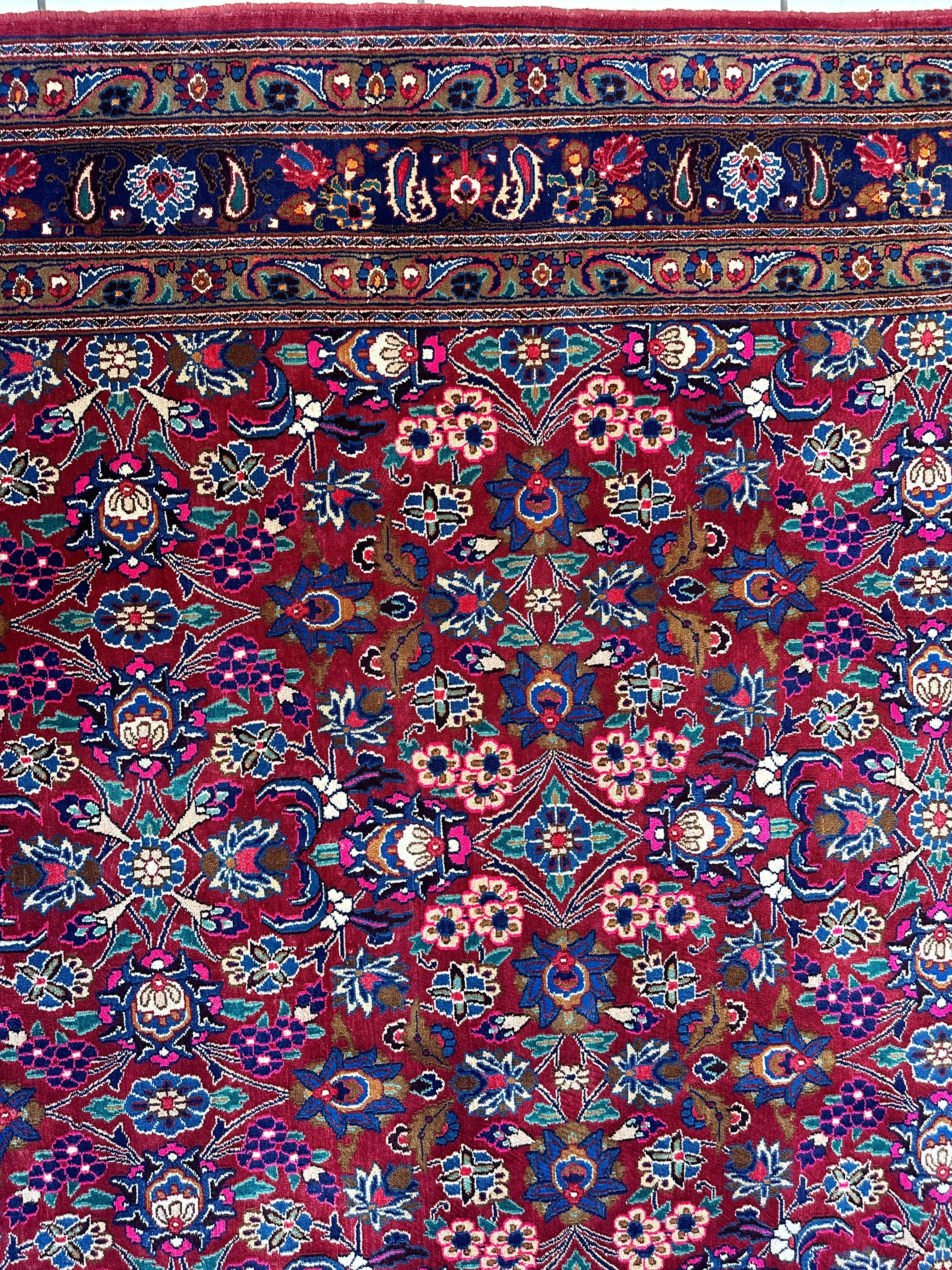 Persian Mashhad I Fine Allover Rug Wool 7 x 10 by Rugistan - product image 11 for Resin Society