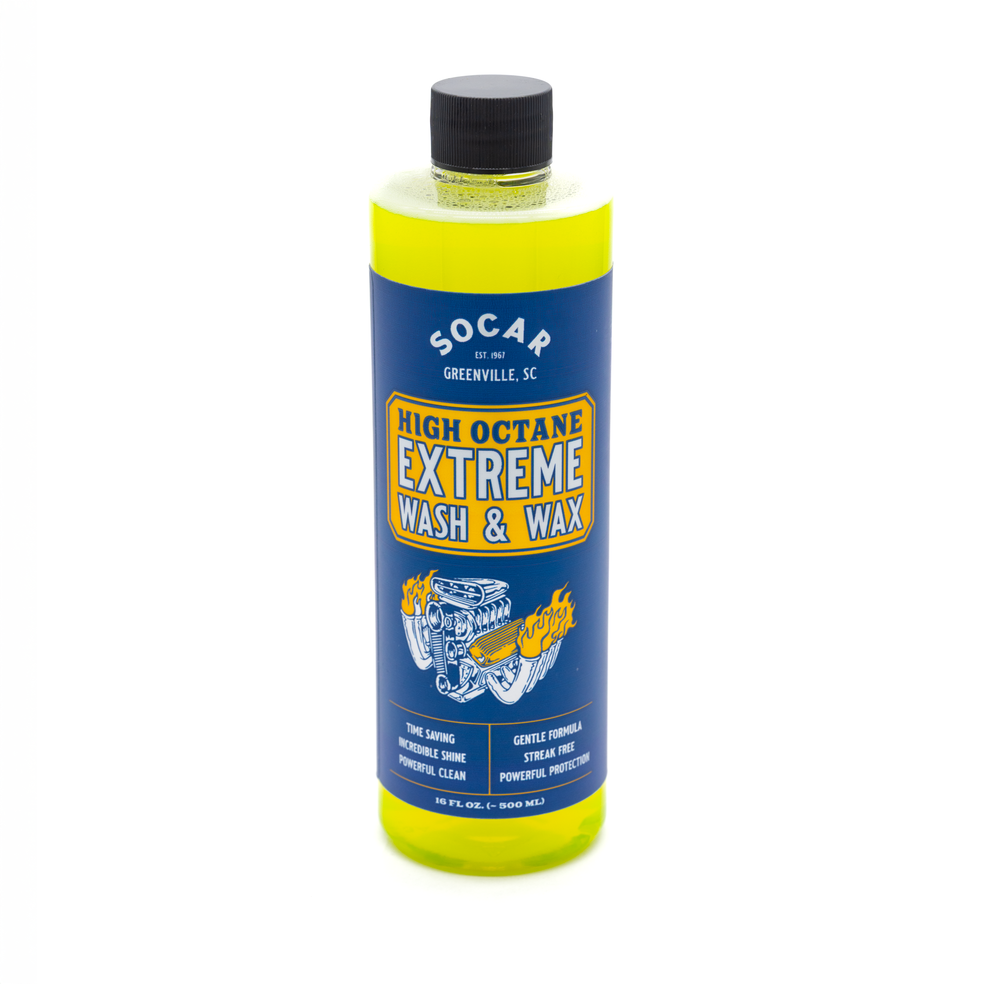 High Octane Extreme Ceramic Wash & Wax – Super Hydrophobic Car Soap for Shine & Protection by Socar Chemical - Resin