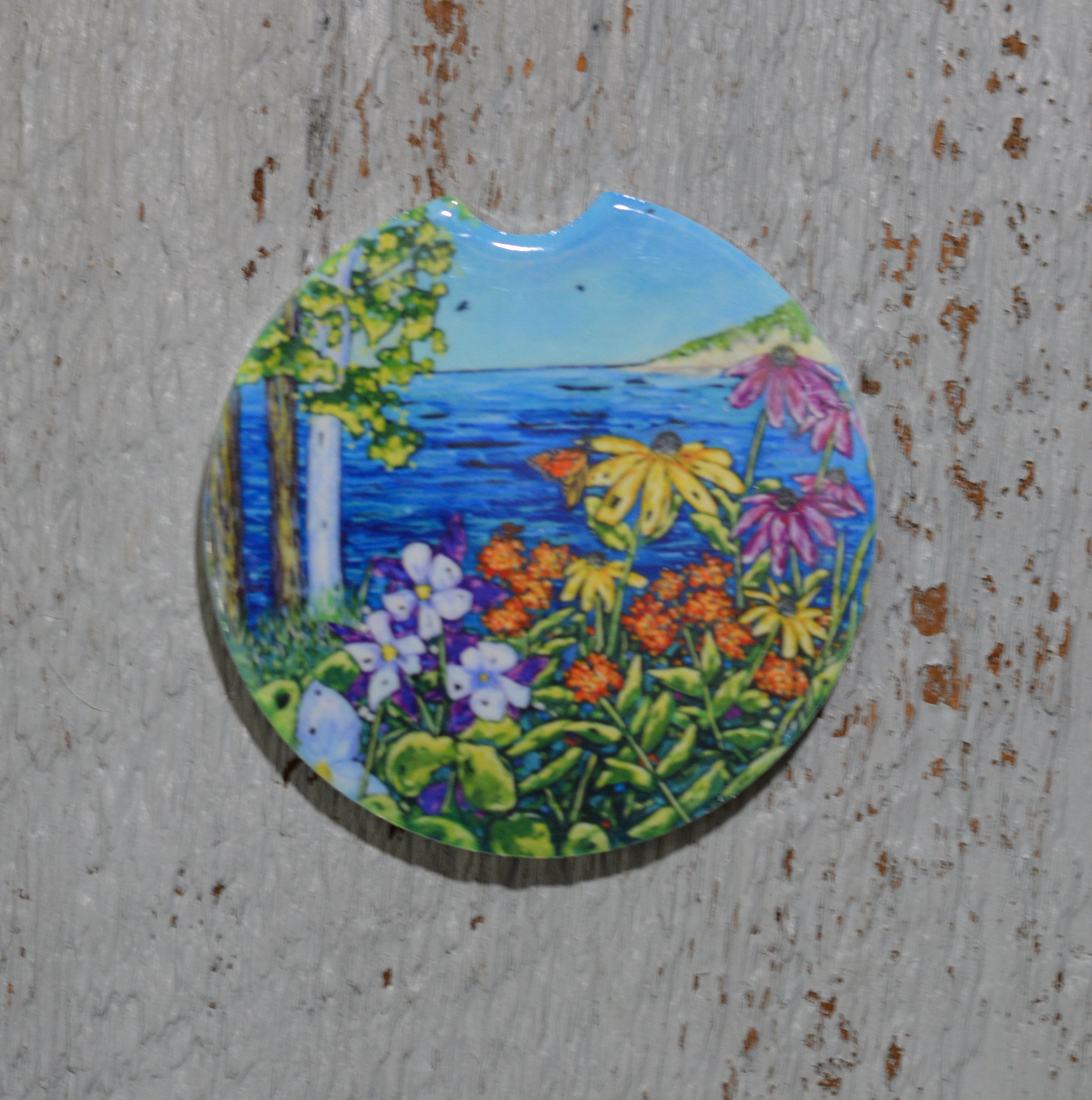 Car Coaster: Simple Pleasures. Artist Christi Dreese by Dreese Fine Art - Resin Society