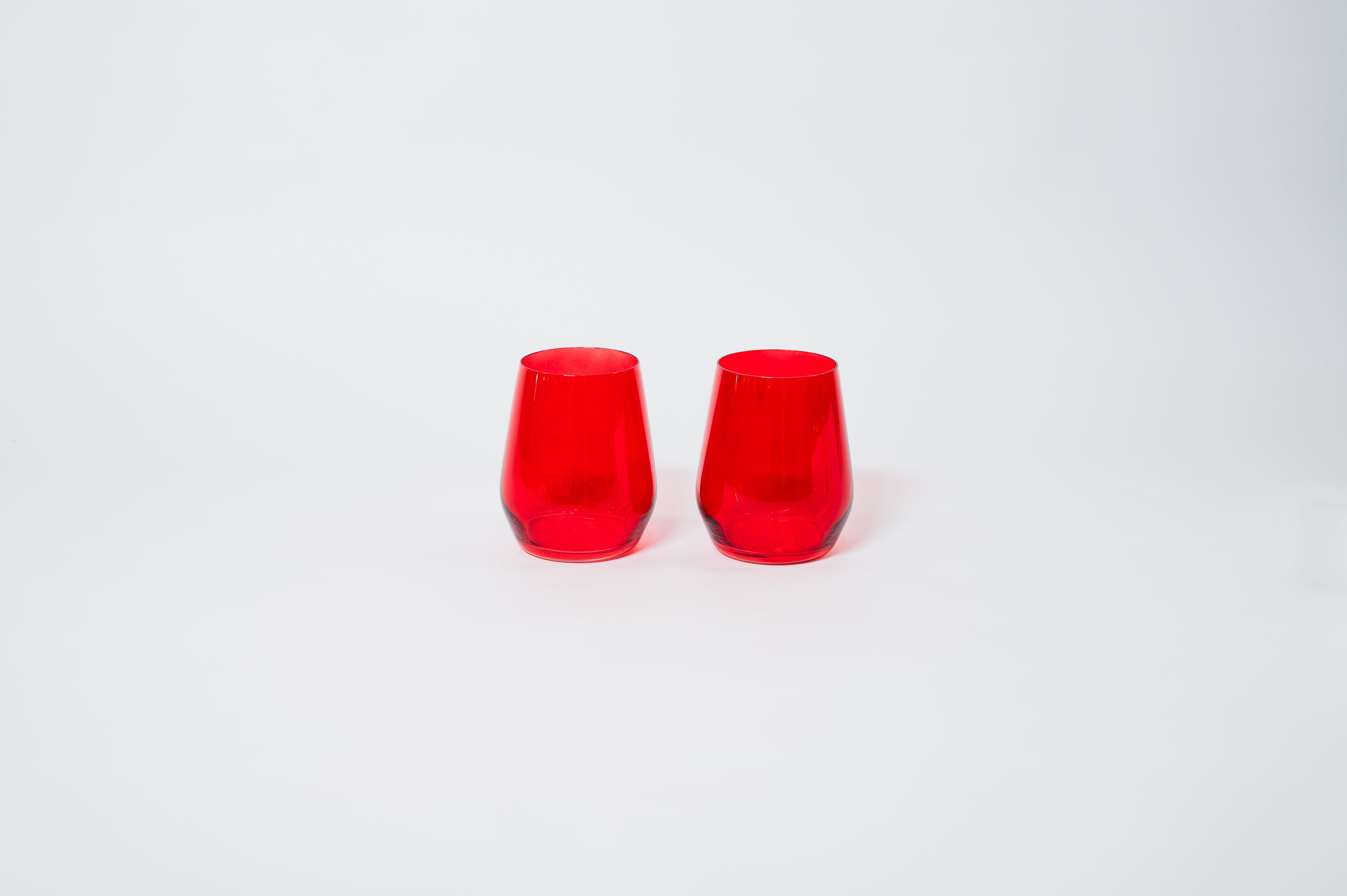 Cherry Red - Stemless Colored Wine Glass