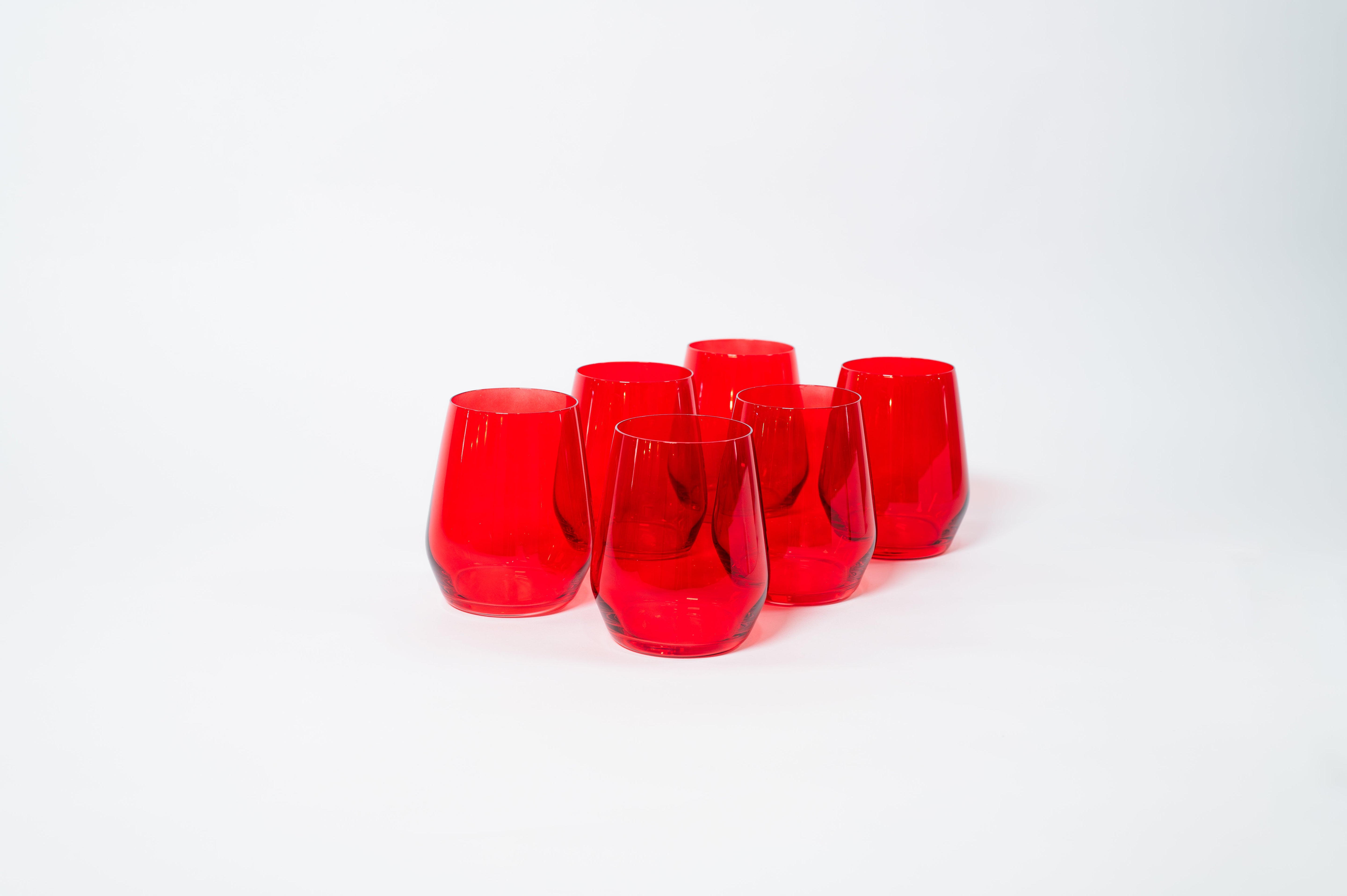 Cherry Red - Colored Wine Glass