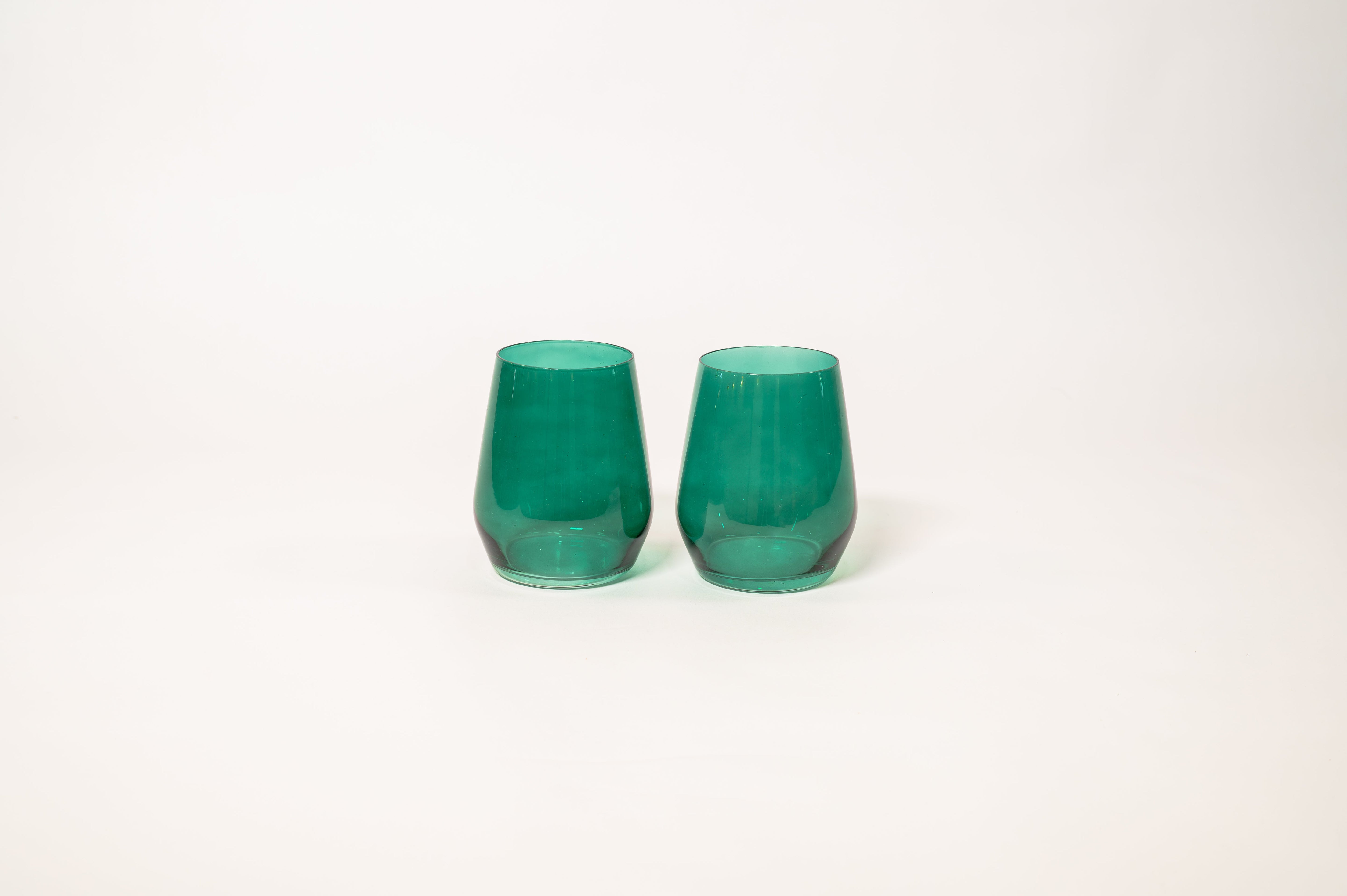 Emerald Green - Stemless Colored Wine Glass