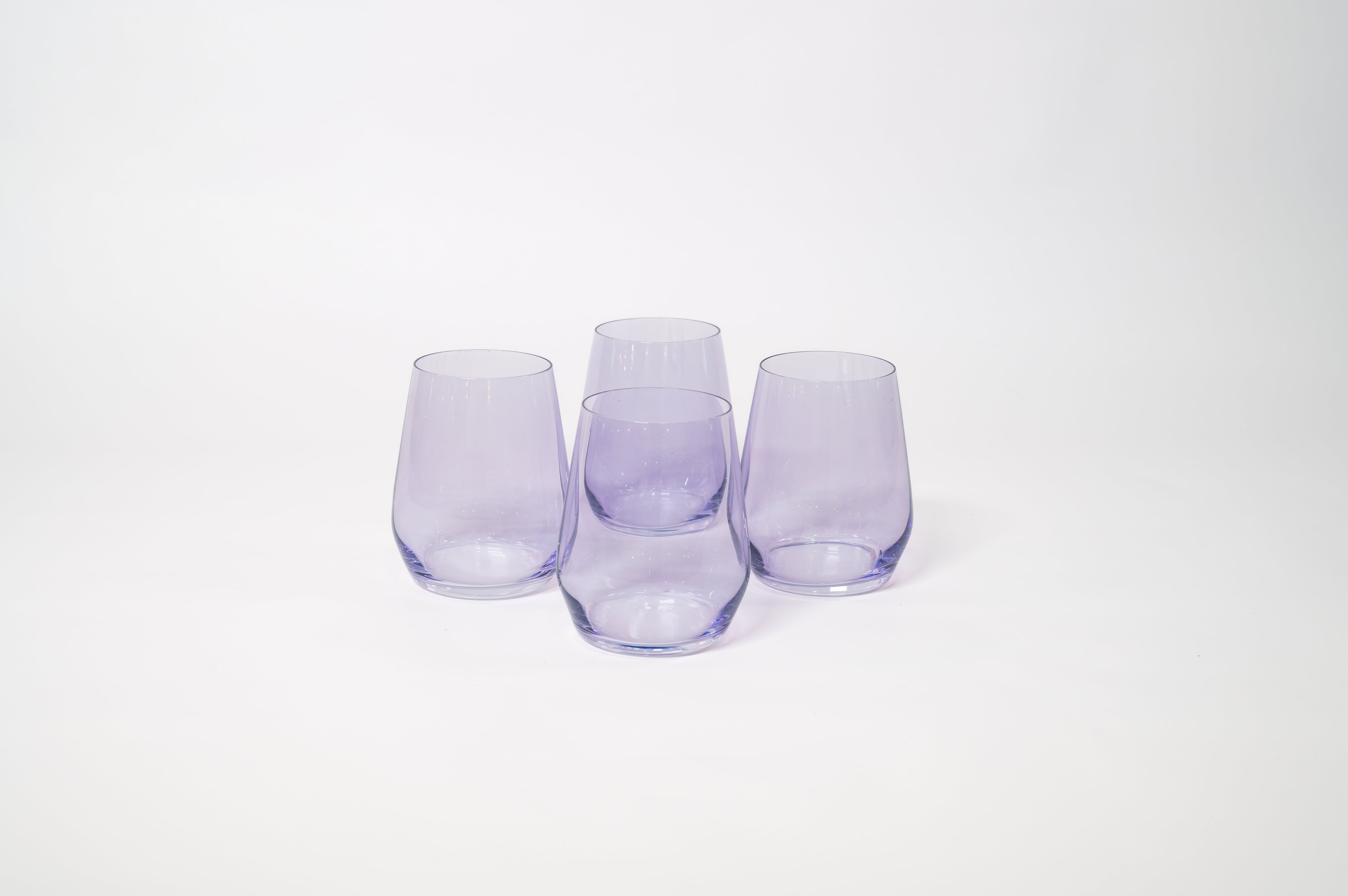 Lady Lavender - Stemless Colored Wine Glass