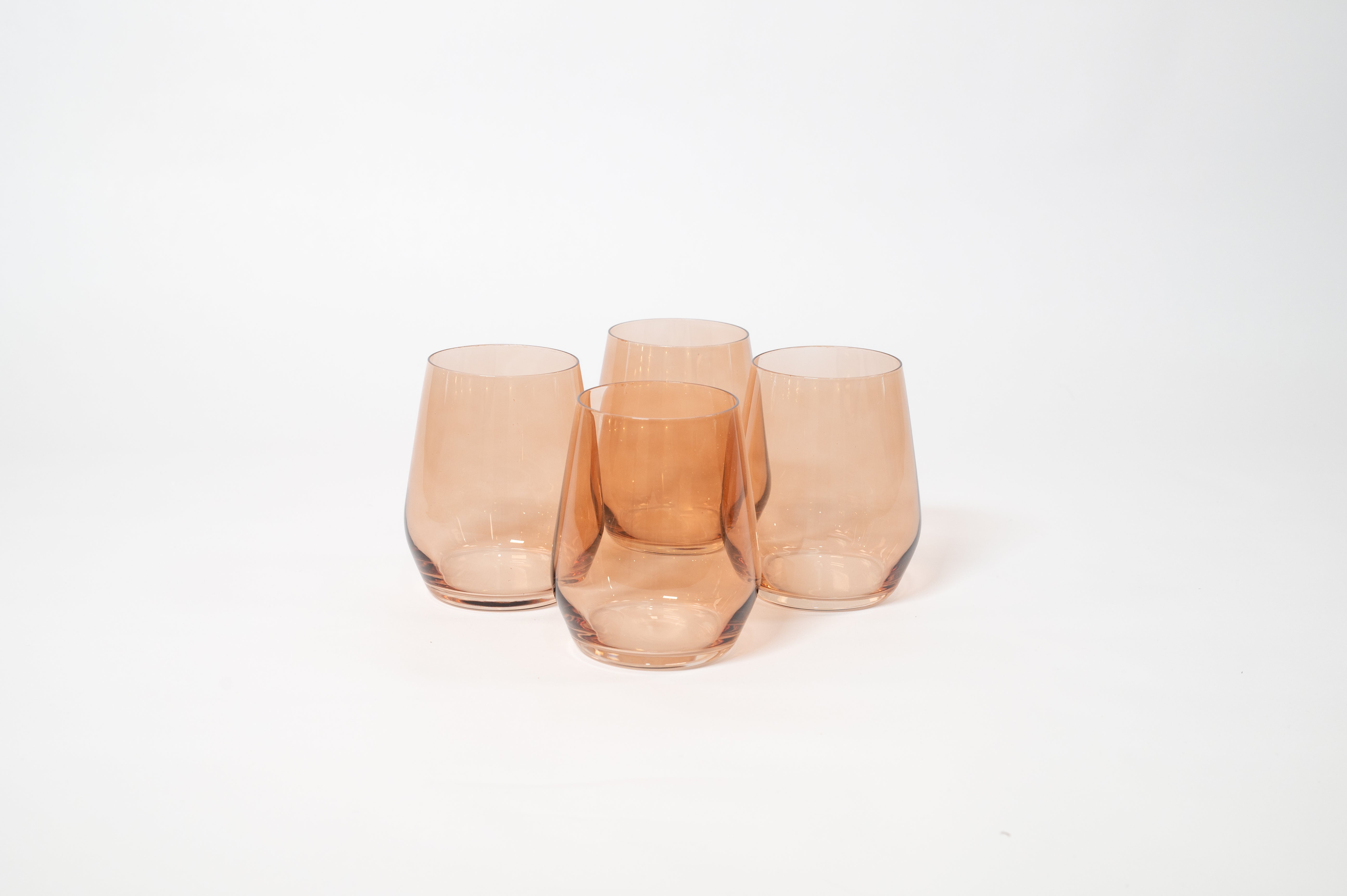 Brown Sugar - Stemless Colored Wine Glass