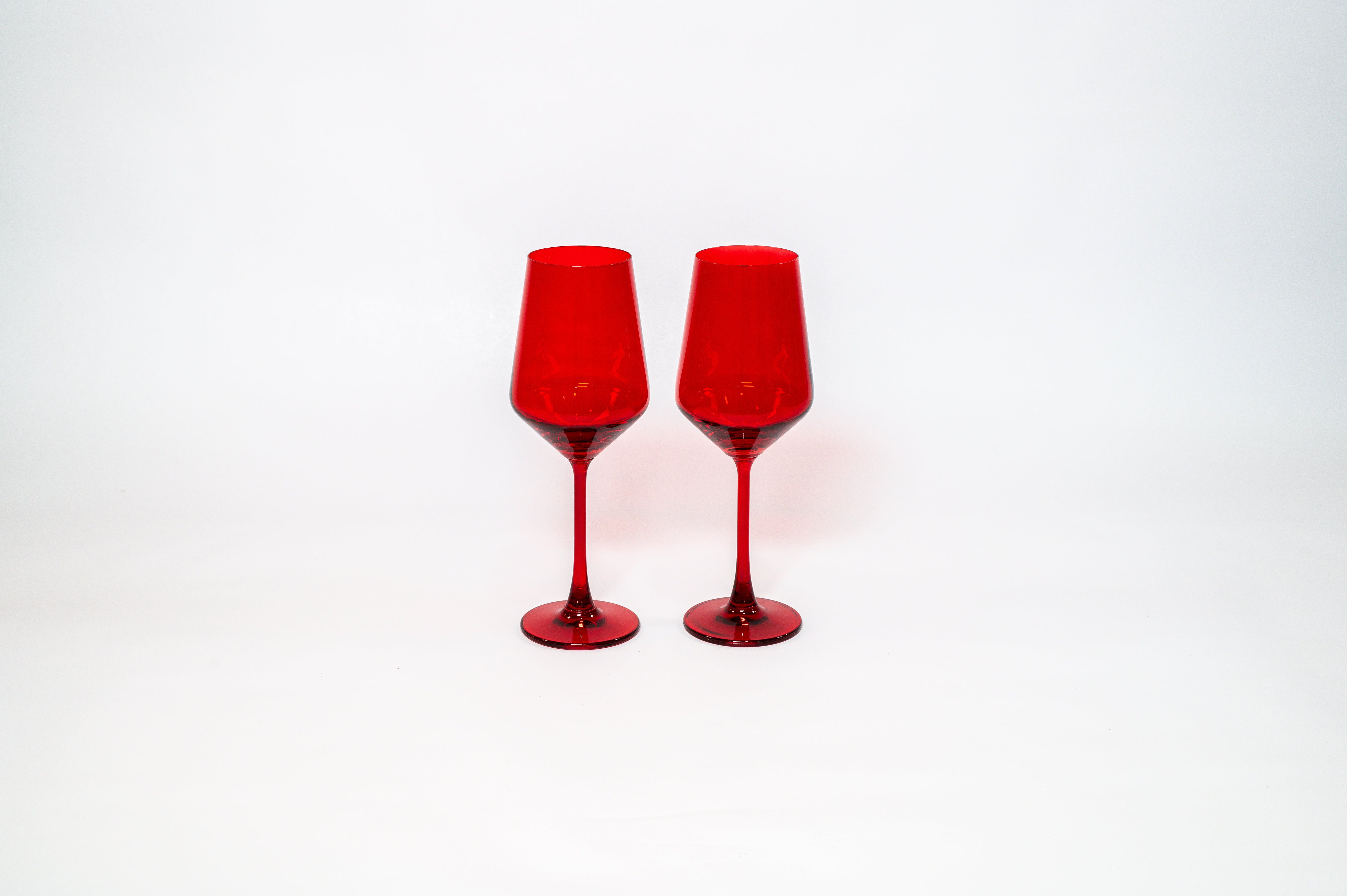 Cherry Red - Colored Wine Glass