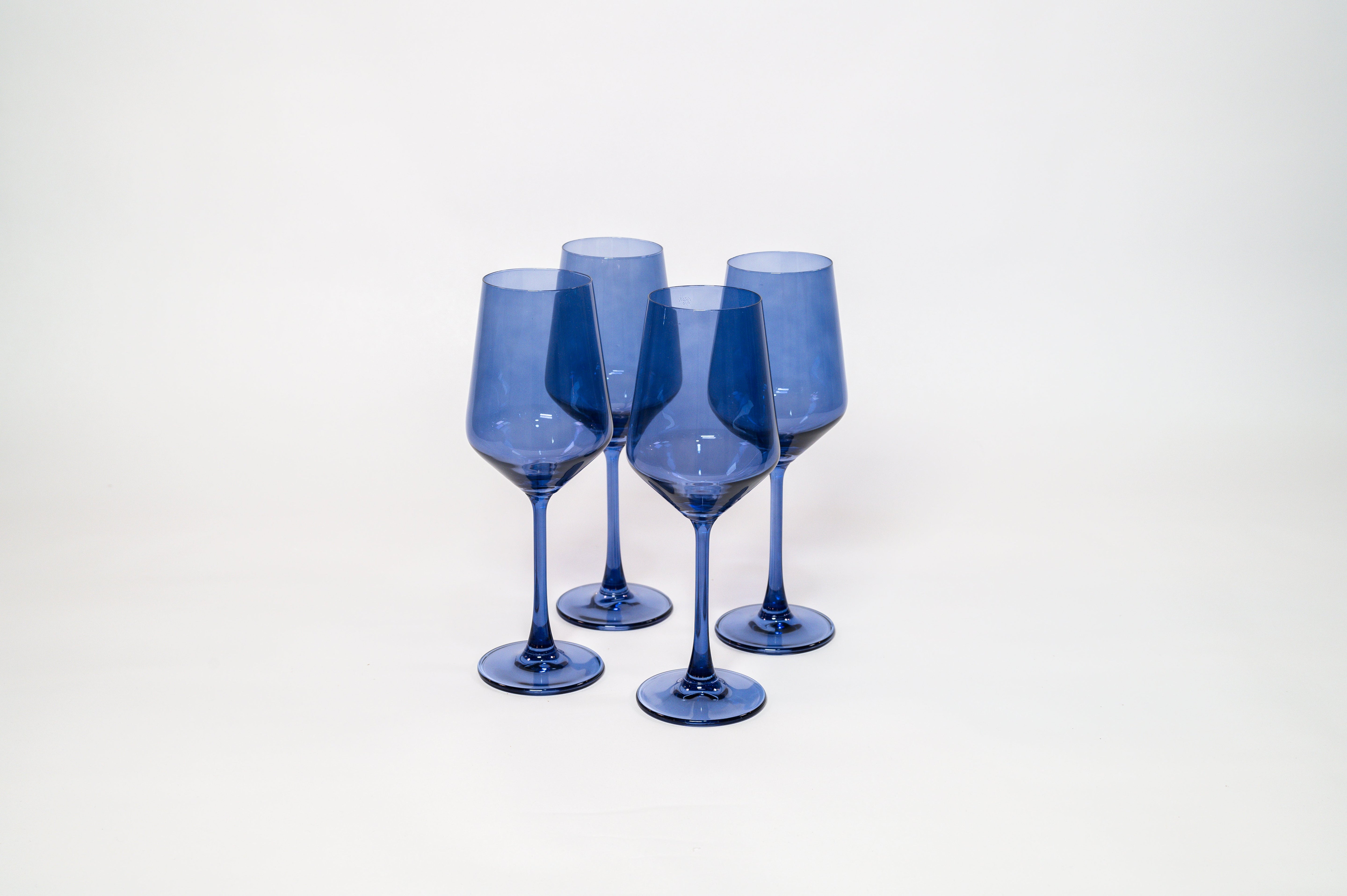 Indigo-go - Stemless Colored Wine Glass